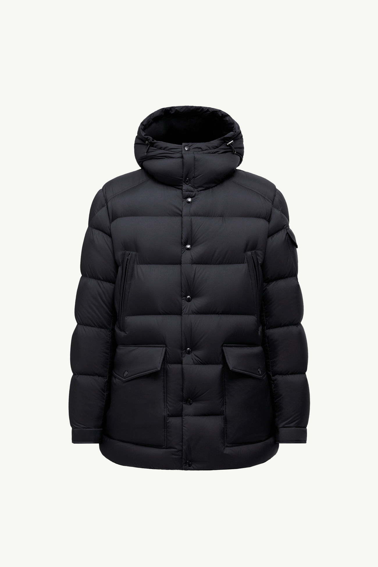Piumino midi Bretagne con cappuccio Uomo Blu Navy Moncler 2