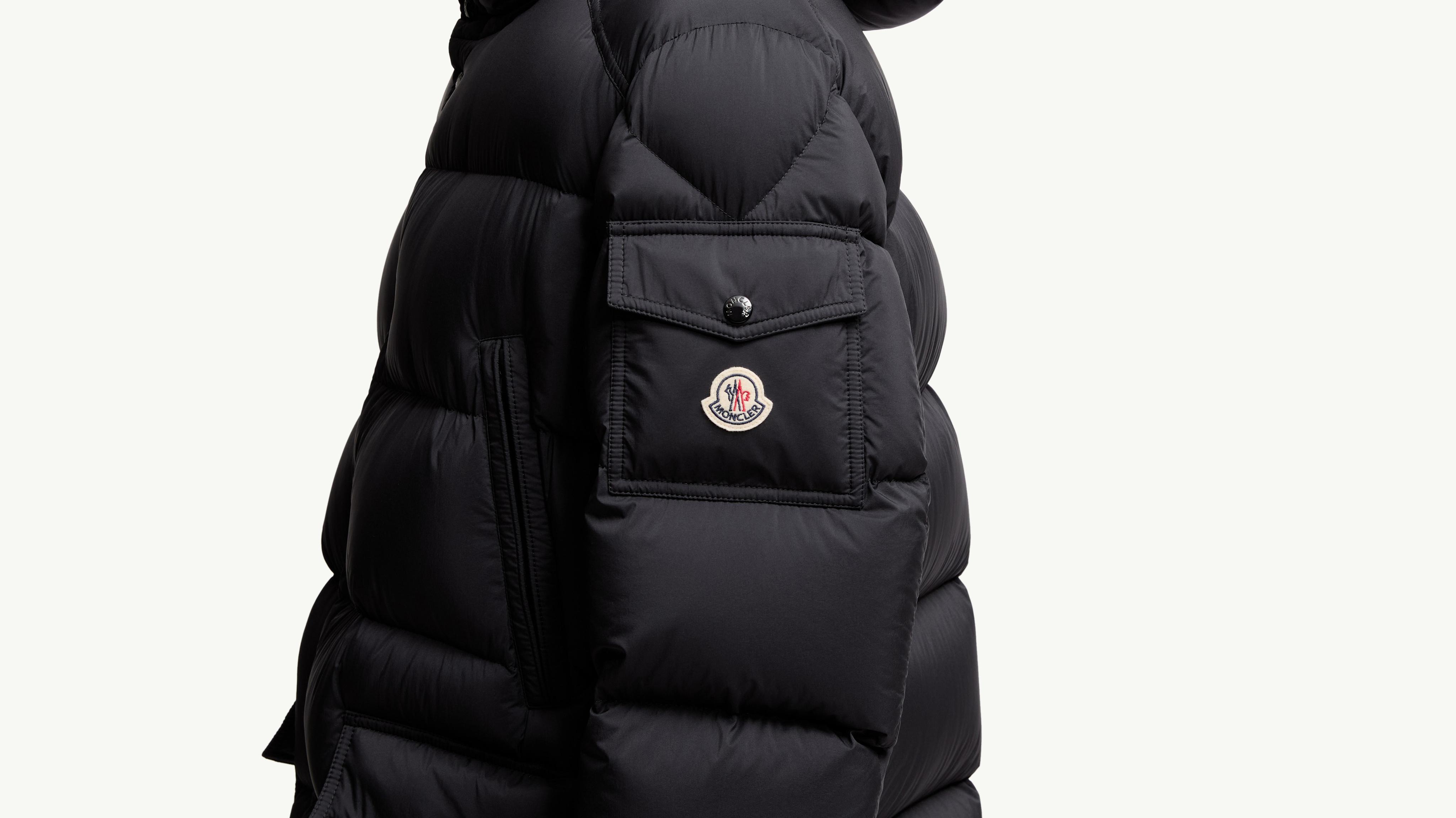 Black Bretagne Hooded Short Down Jacket - Short Down Jackets for