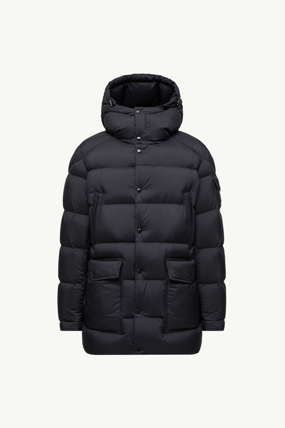 Bretagne Hooded Short Down Jacket Men Black Moncler 2