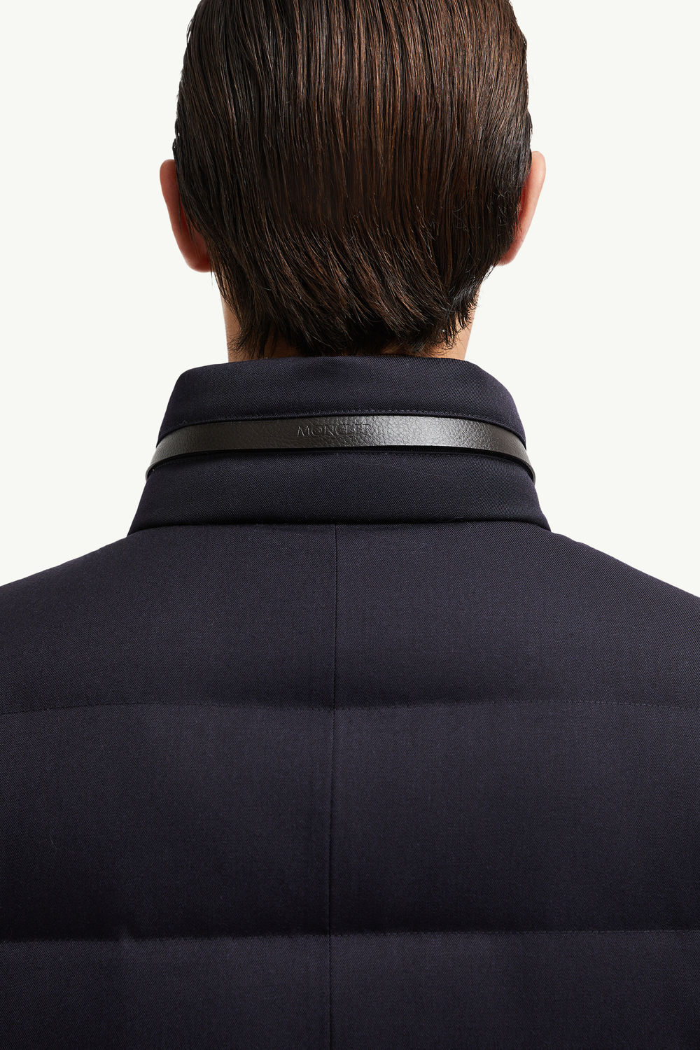 Doudoune longue à capuche Vallonpierre Hommes Bleu Nuit Moncler 8