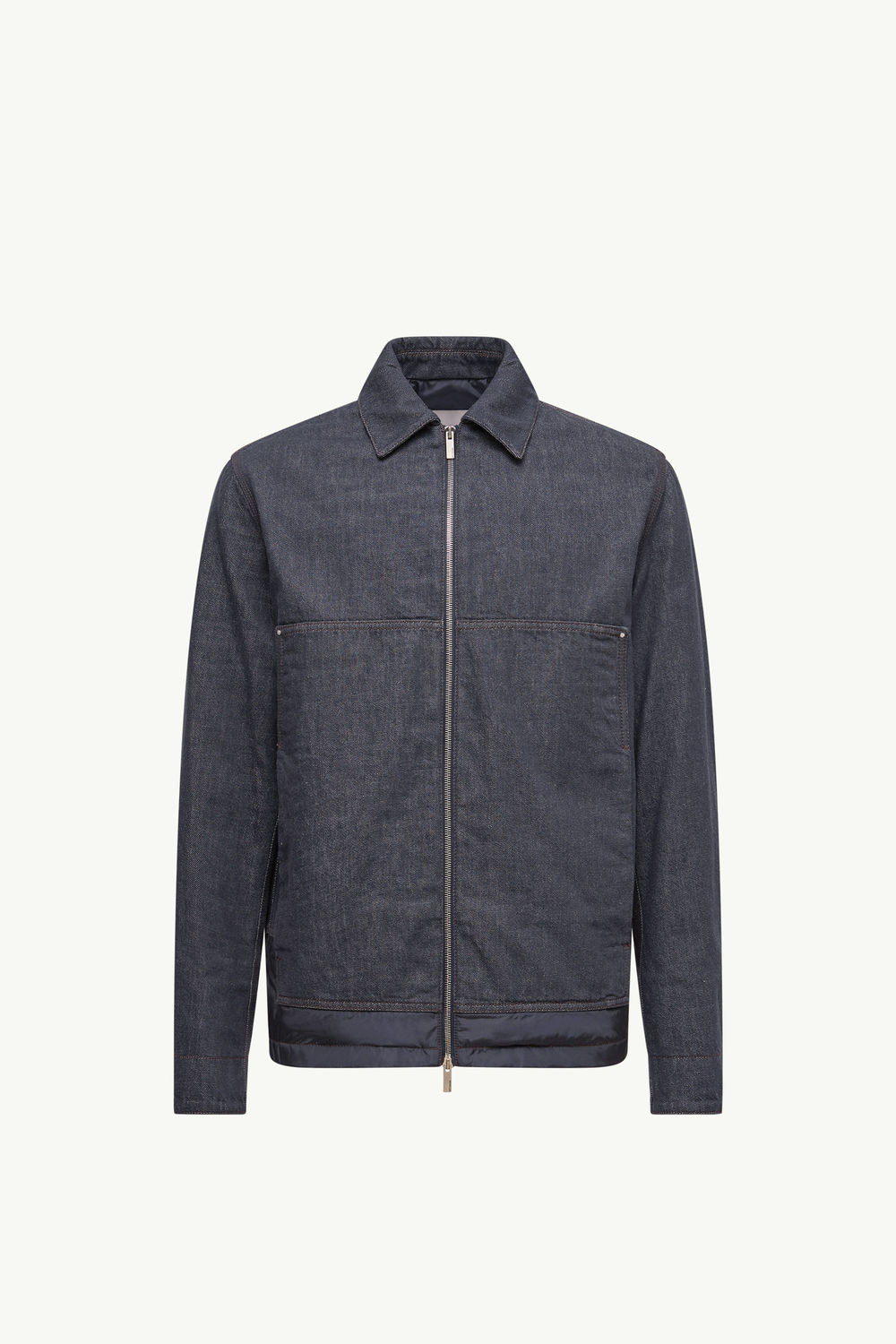 Doudoune-chemise en denim Ormoy Hommes Bleu Jean Moncler 2