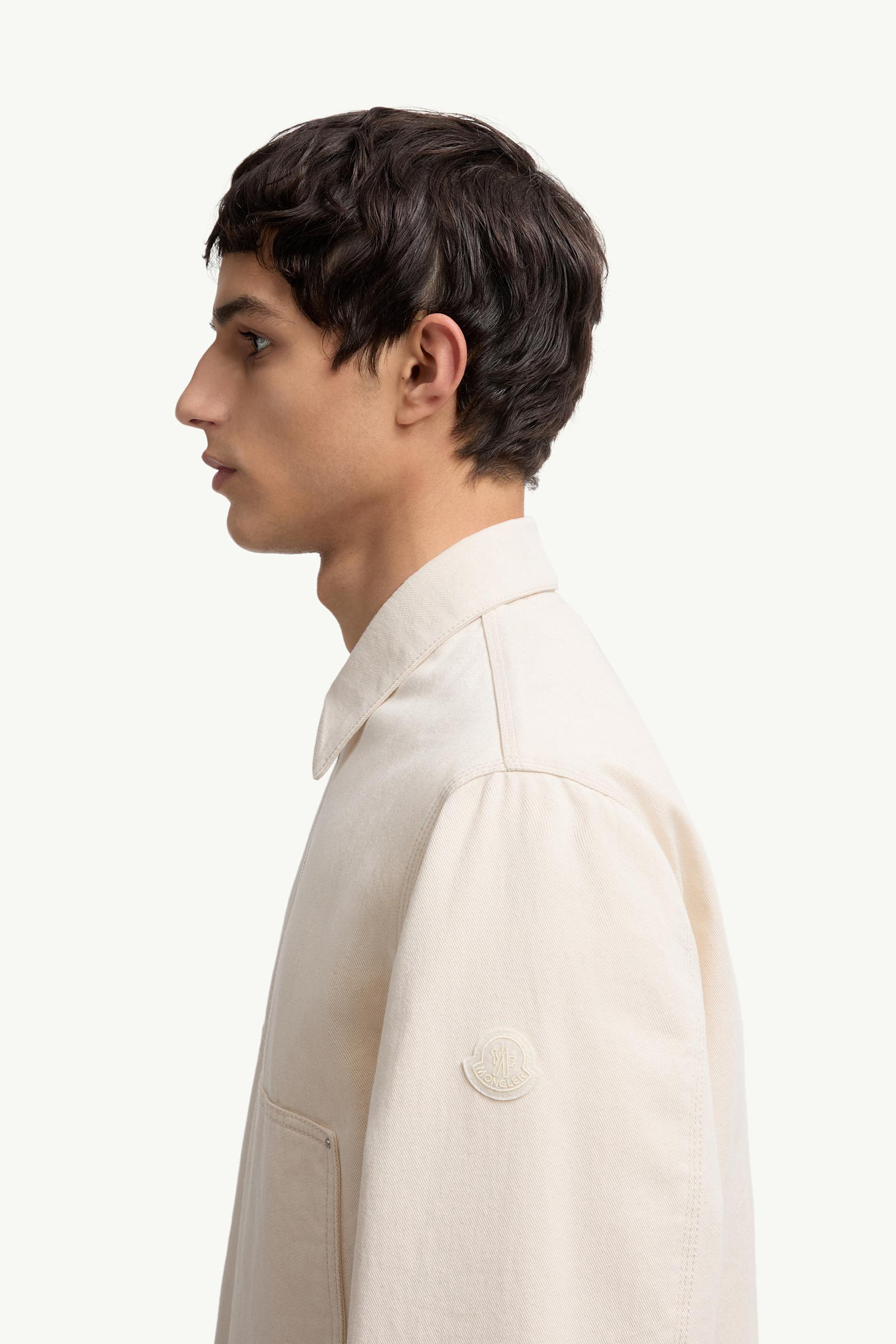Ormoy Denim Down Shirt Jacket Men White Ivory Moncler 1