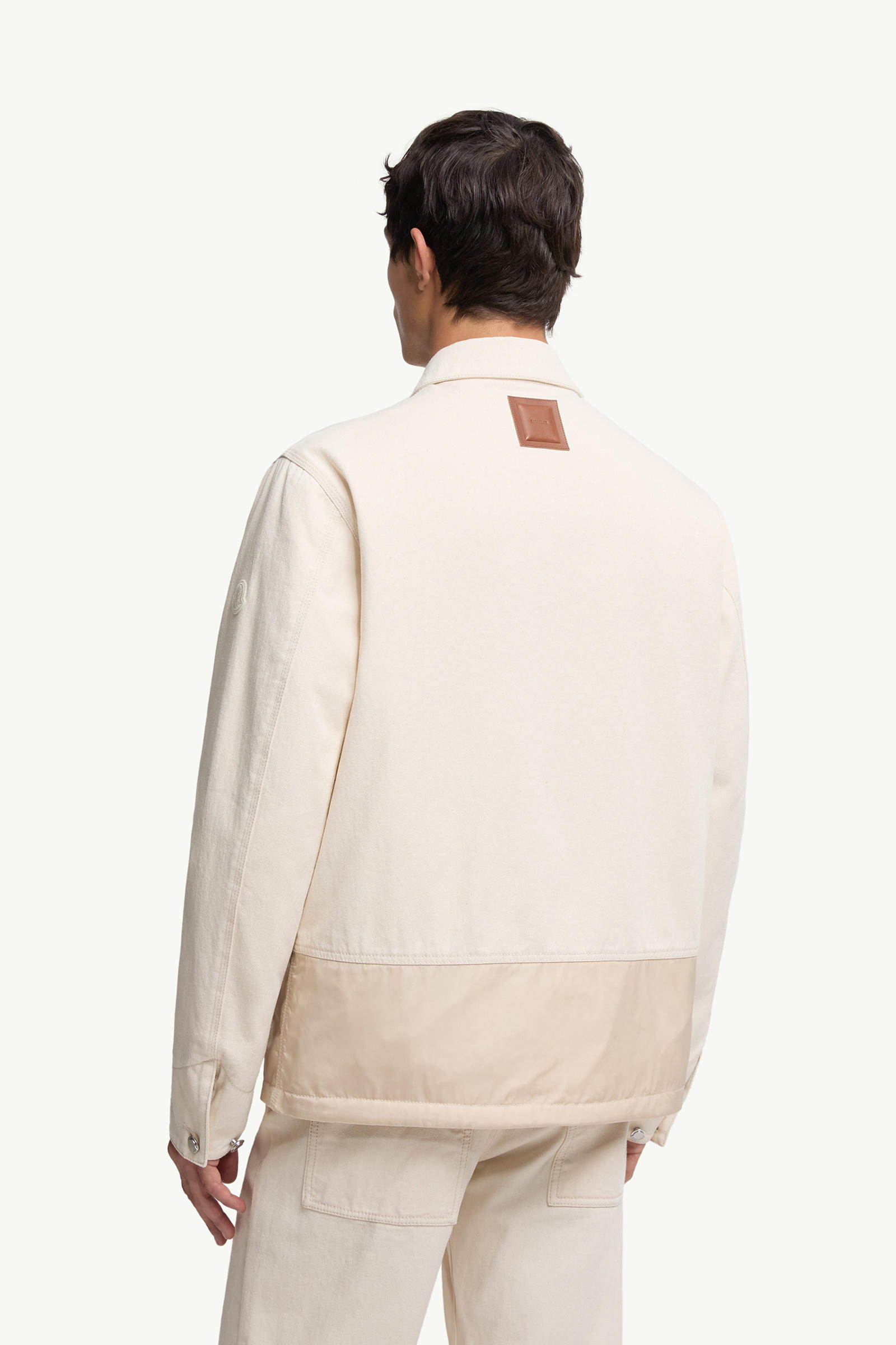 Ormoy Denim Down Shirt Jacket Men White Ivory Moncler 4
