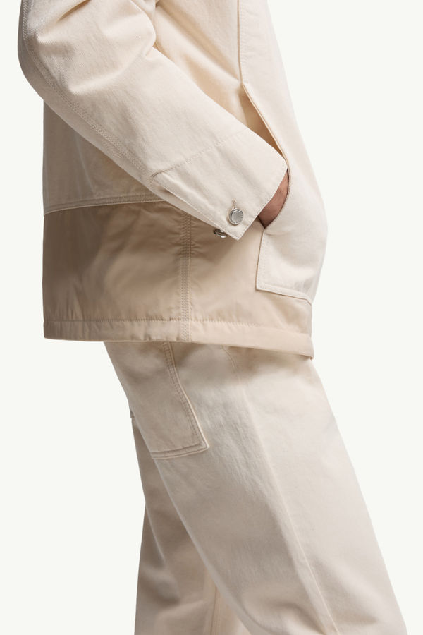 Ormoy Denim Down Shirt Jacket Men White Ivory Moncler 5
