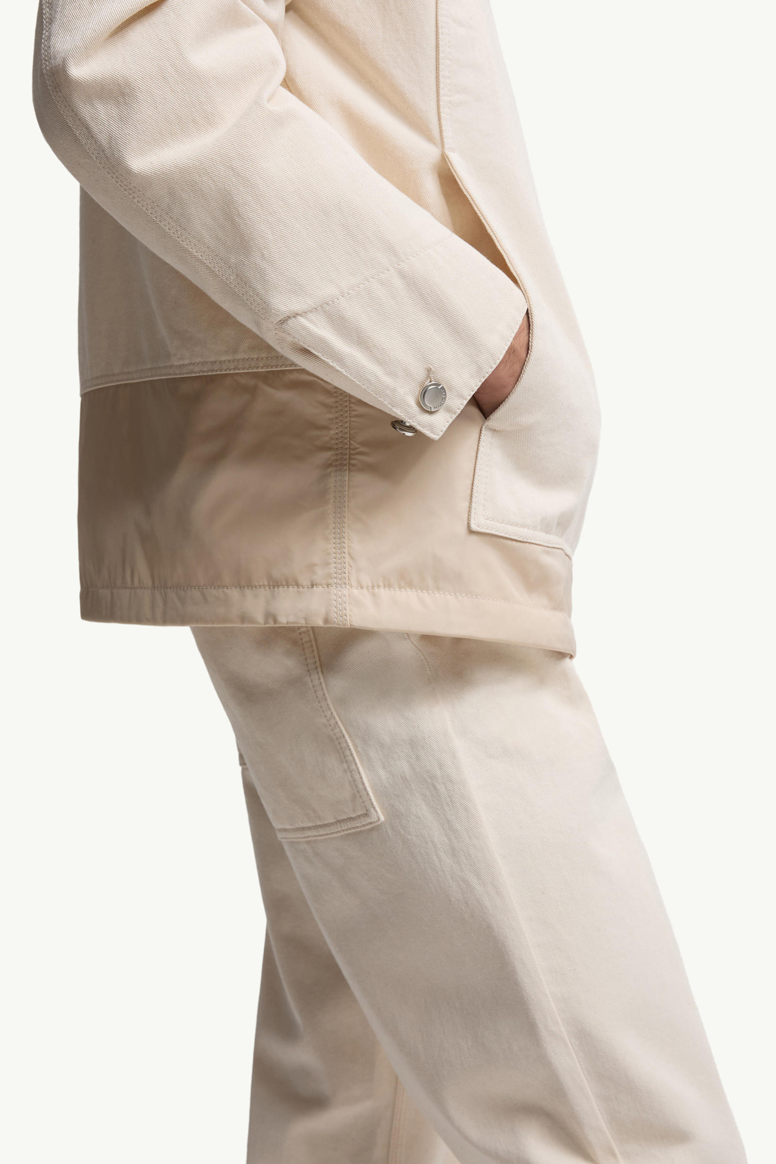 Ormoy Denim Down Shirt Jacket Men White Ivory Moncler 5