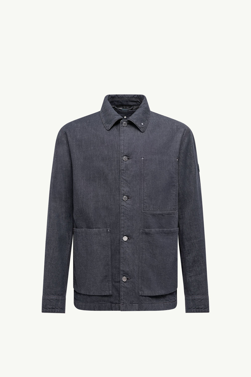 Forets 3-in-1 Denim Down Shirt Jacket Men Denim Blue Moncler 2