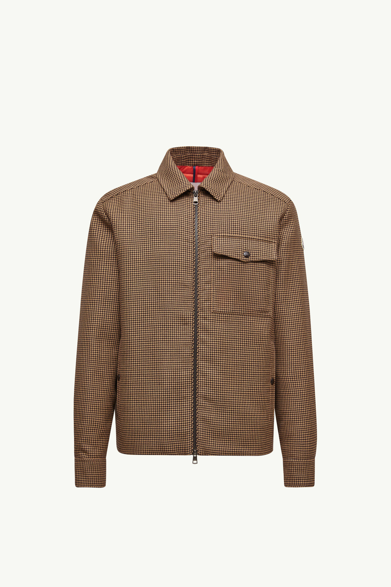 Escaut 울 다운 셔츠 재킷 남성 브라운 Moncler 2