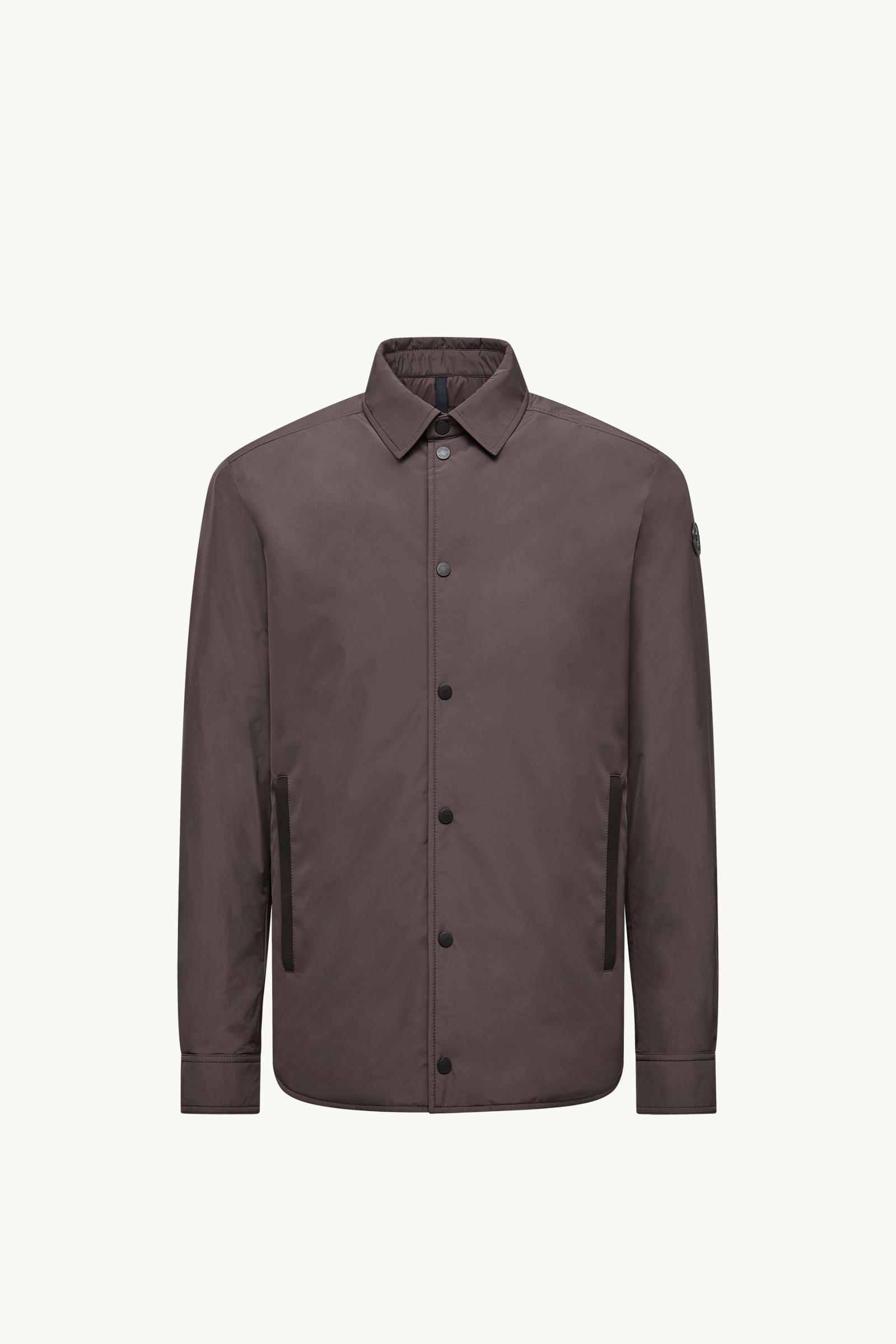 Brown Gascogne Down Shirt Jacket - Short Down Jackets for Men