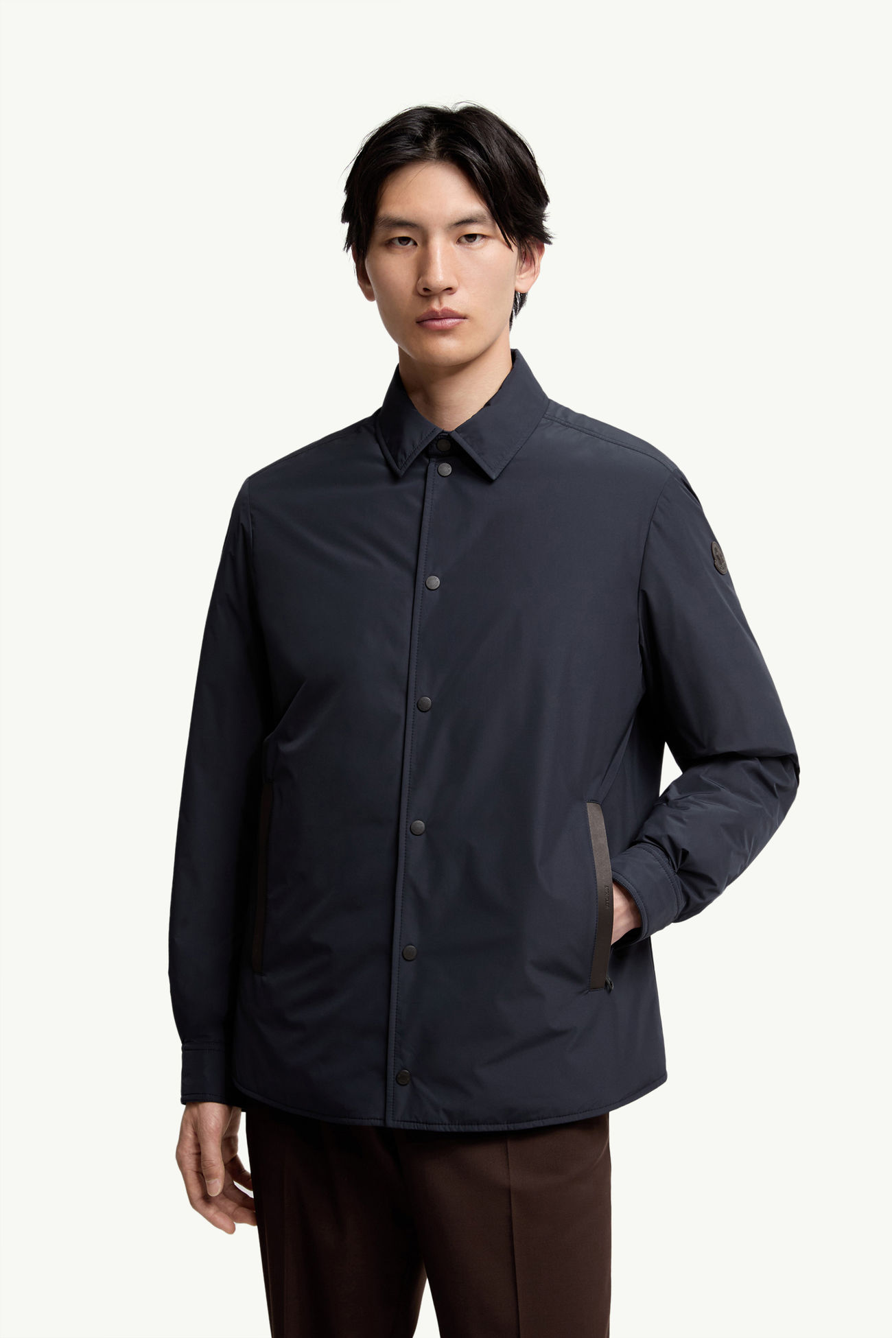 Chaqueta camisera con plumón  Gascogne Hombre Azul marino Moncler 3
