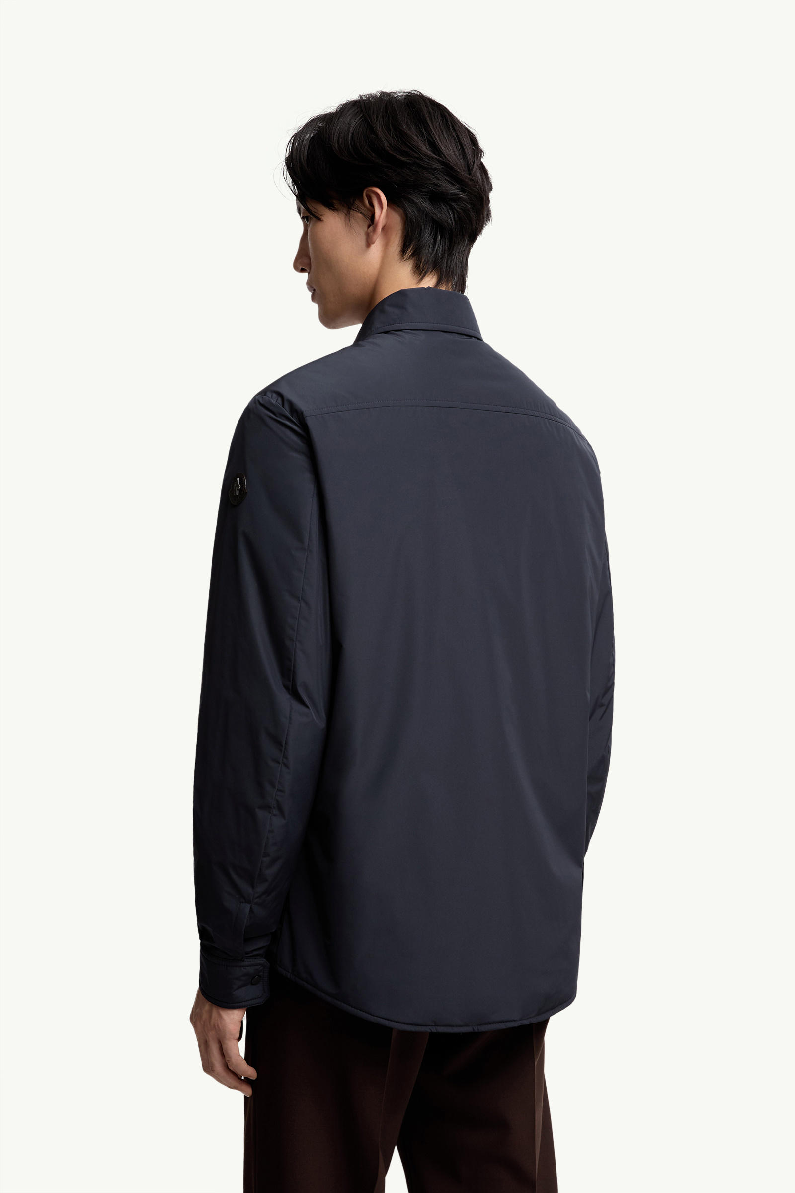 Gascogne Water-Repellent Down Shirt Jacket Men Navy Blue Moncler 4