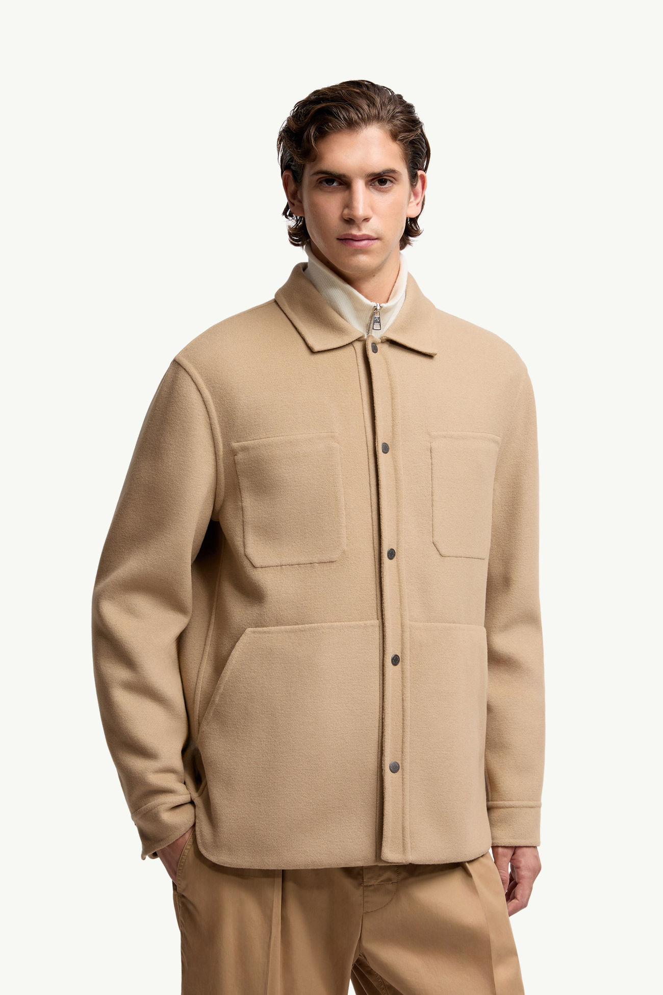 Tagnit wendbare Hemdjacke aus Wolle Herren Braun Moncler 3