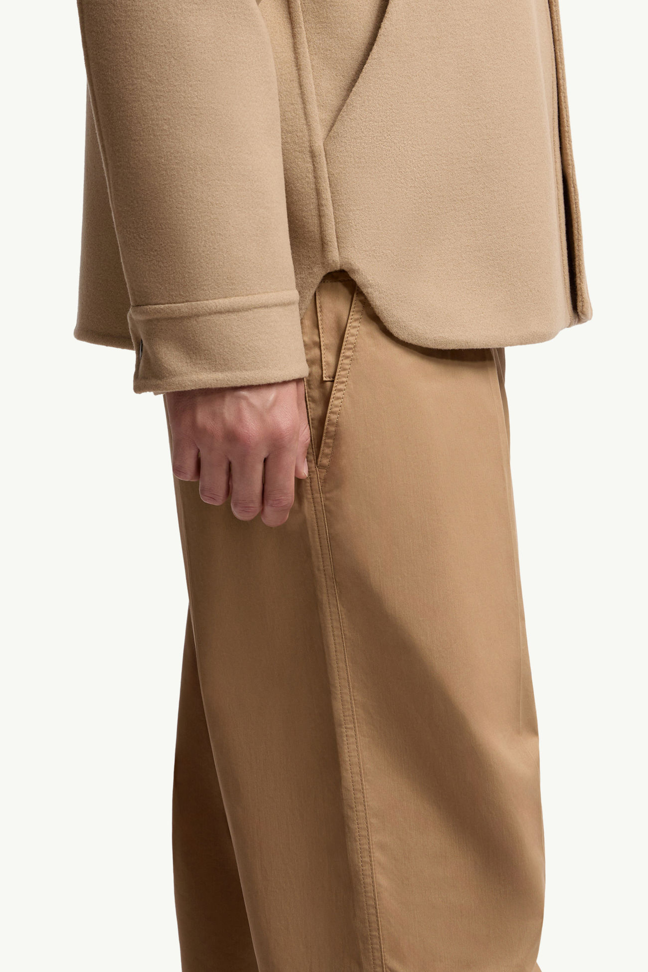 Veste-chemise réversible en laine Tagnit Hommes Beige Moncler 7