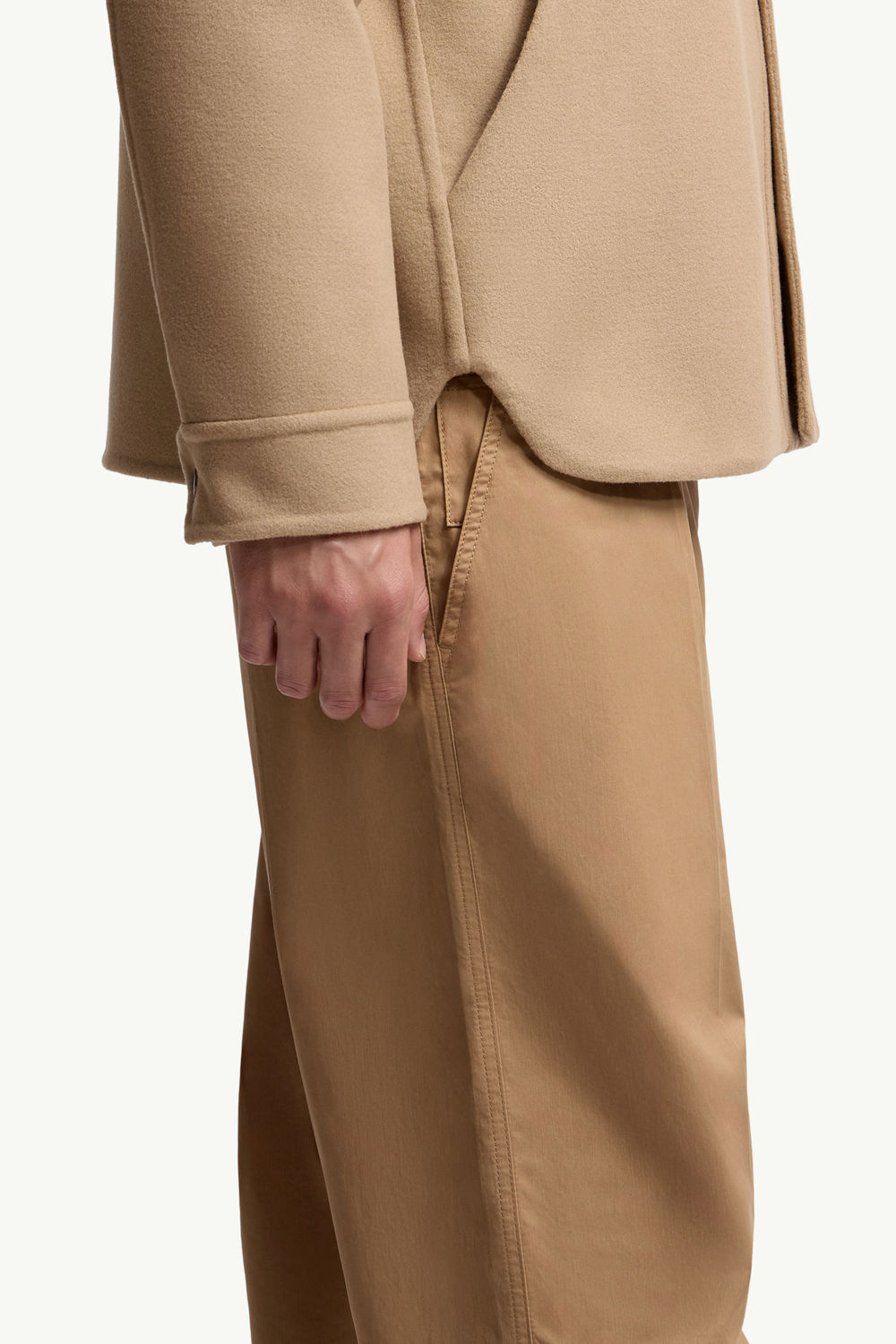 Veste-chemise réversible en laine Tagnit Hommes Marron Moncler 7
