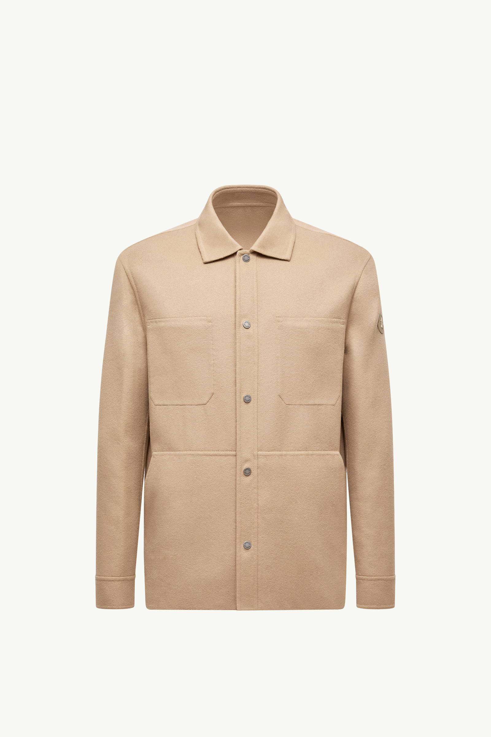 Veste-chemise réversible en laine Tagnit Hommes Marron Moncler 2
