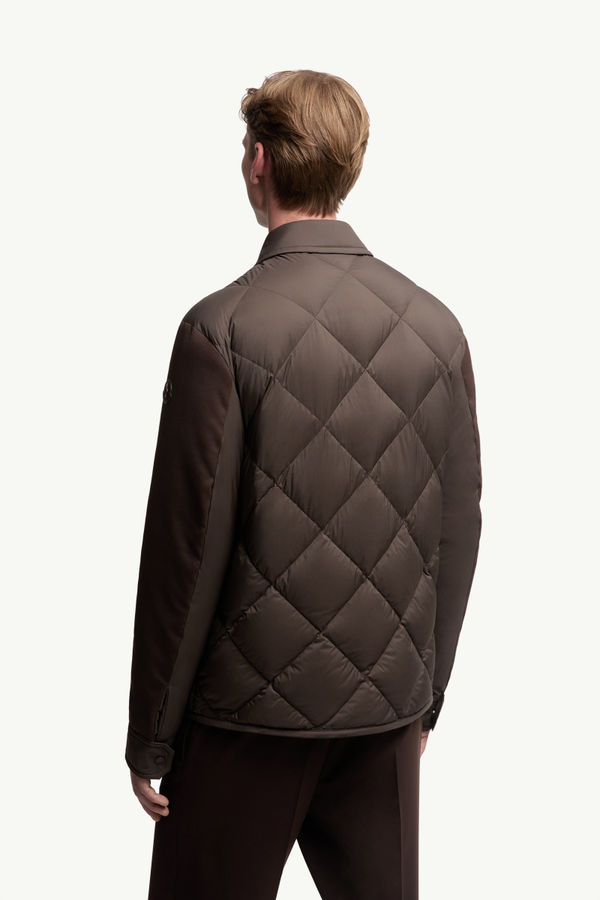 Aiguille ダウンシャツジャケット メンズ ブラウン Moncler 4
