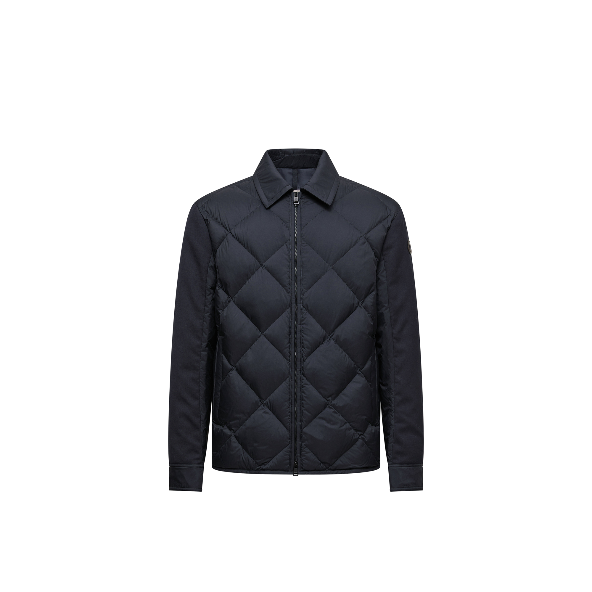 MONCLER COLLECTION Men's Down Shirt Jacket - Blue - Size 2