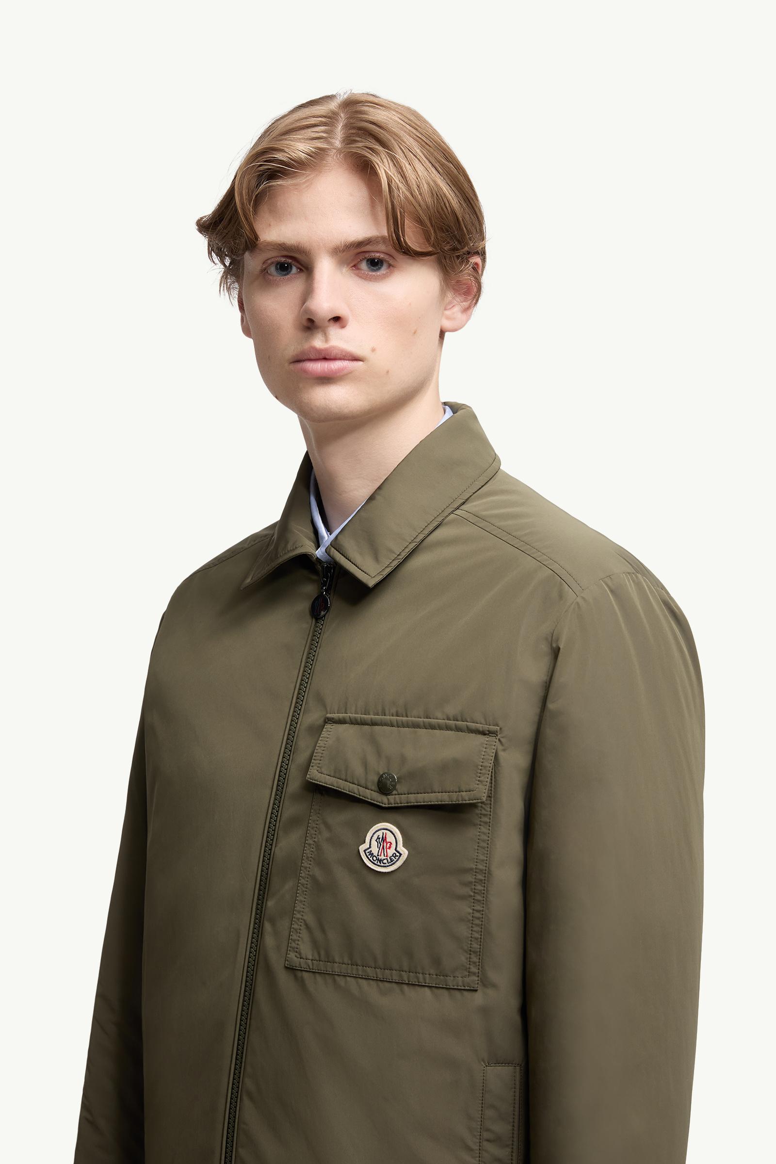 Vigeon Down Shirt Jacket Men Olive Green Moncler 1