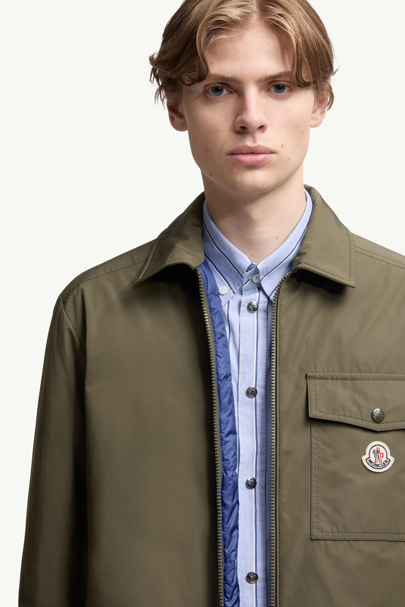 Vigeon Daunen-Hemdjacke Herren Olivgrün Moncler 5