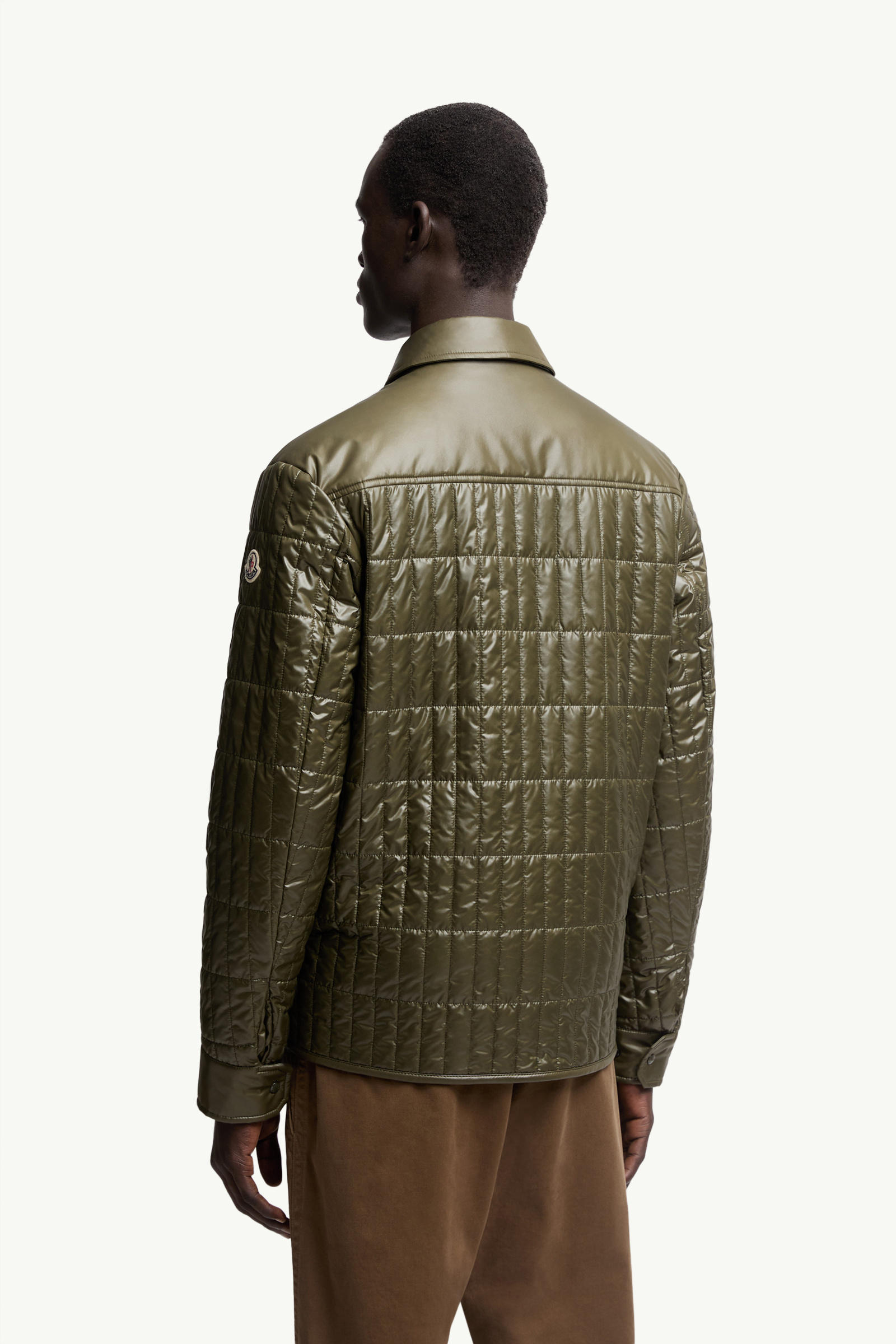 Veste-chemise à matelassage vertical Madiere Hommes Vert Olive Moncler 4