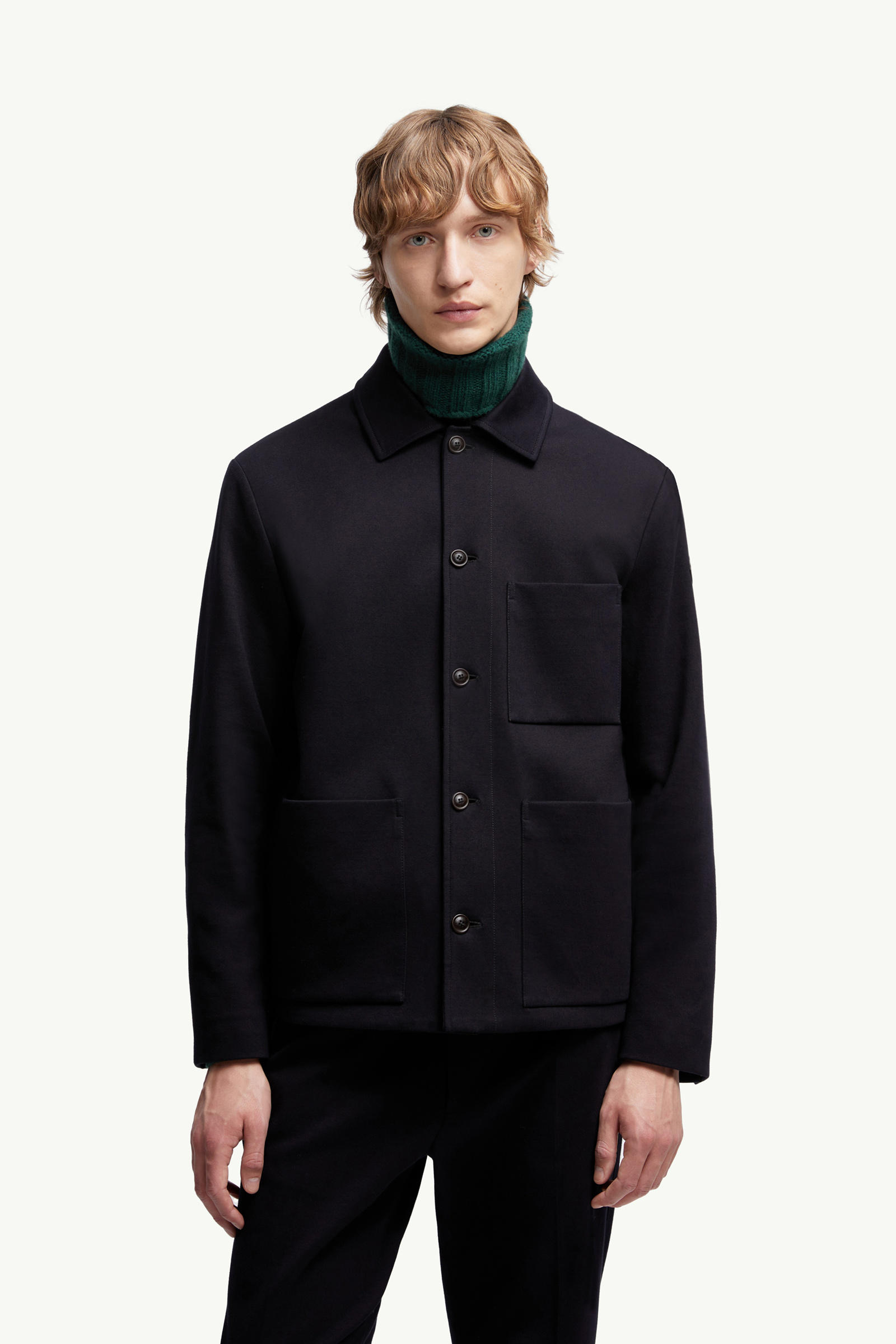 Cabalian Shirt Jacket Men Blue Moncler 3