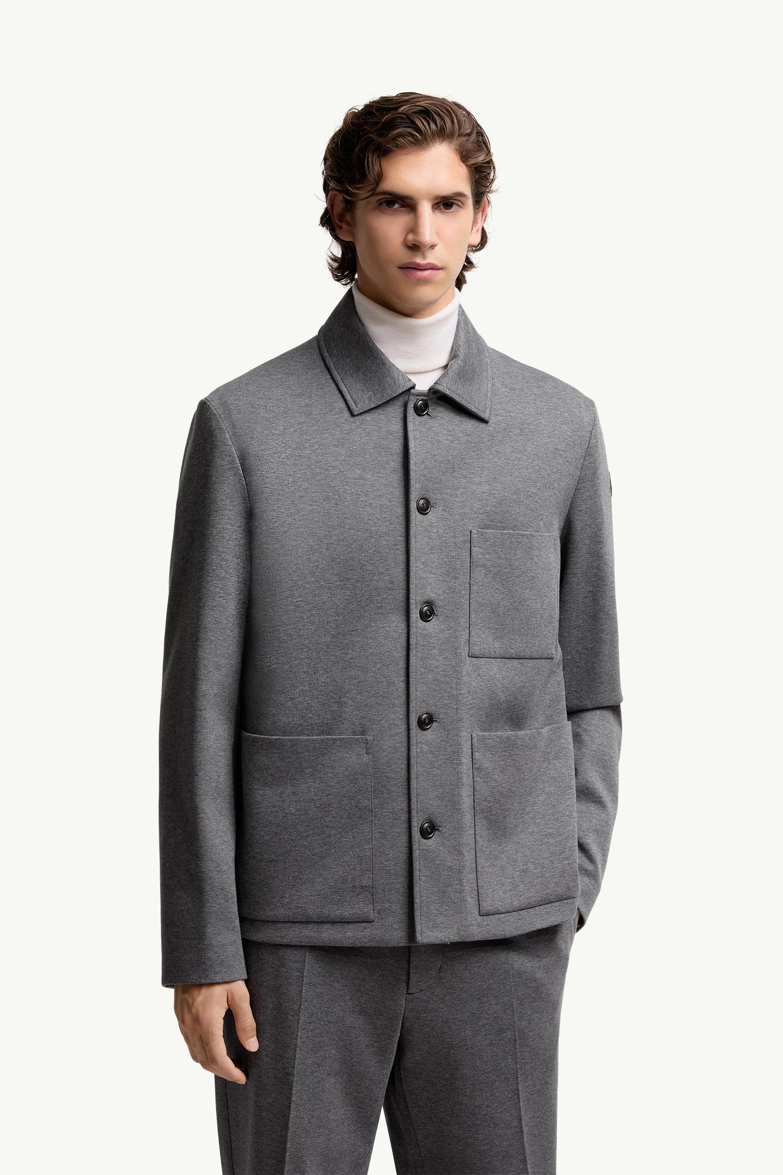 Grey Cabalian Shirt Jacket - Shirt Jackets for Men | Moncler US