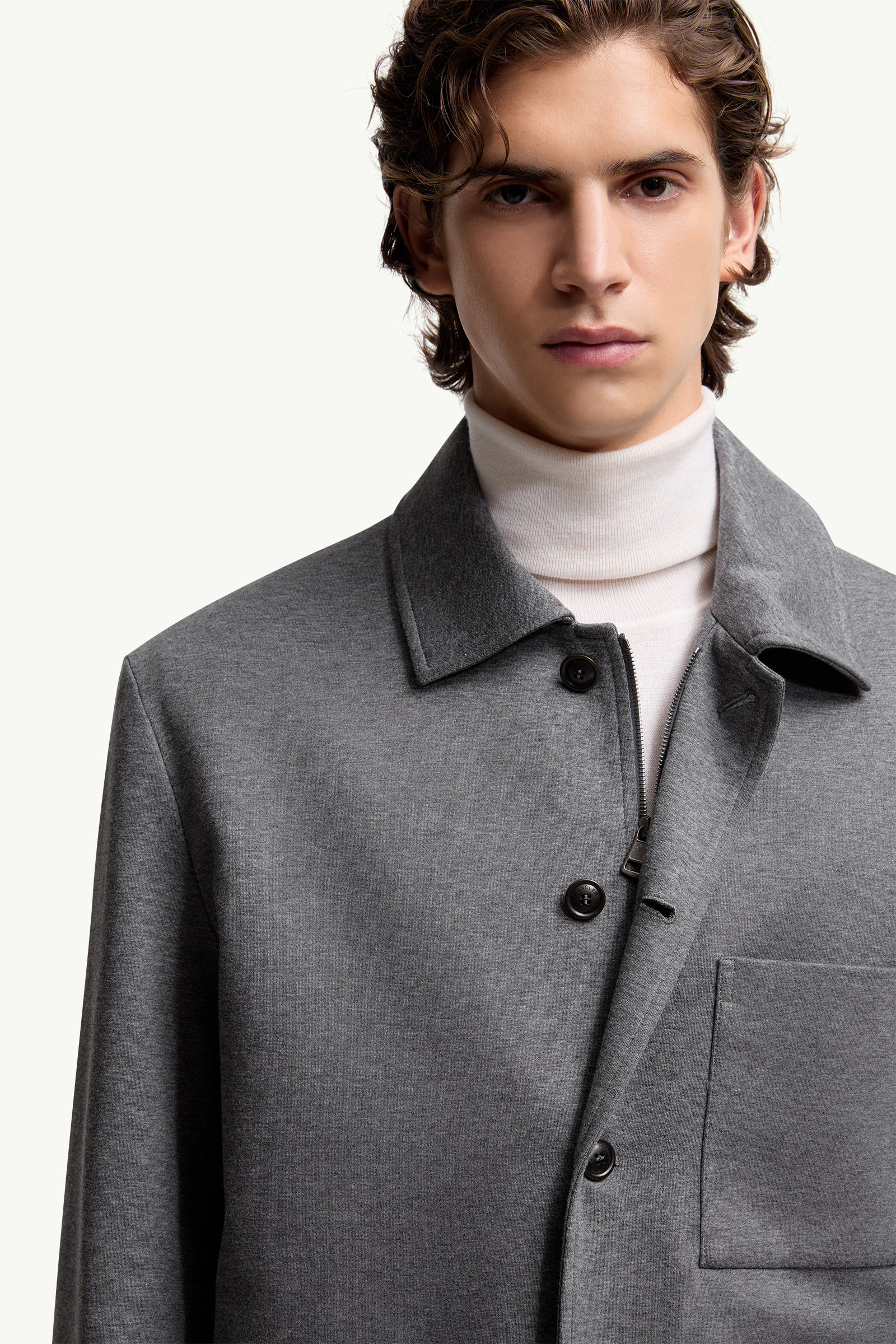Cabalian Shirt Jacket Men Gray Moncler 5
