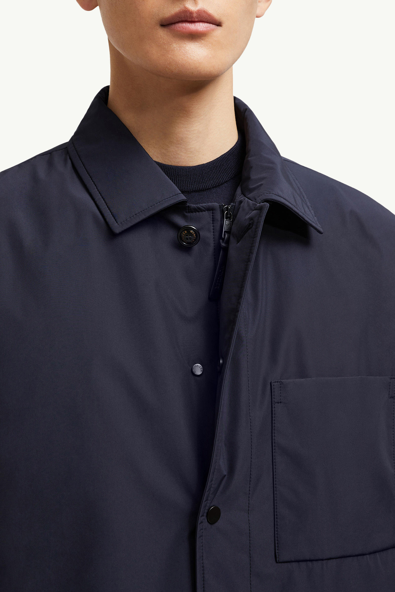 Cougourde Down Shirt Jacket Royal Blue Moncler 5