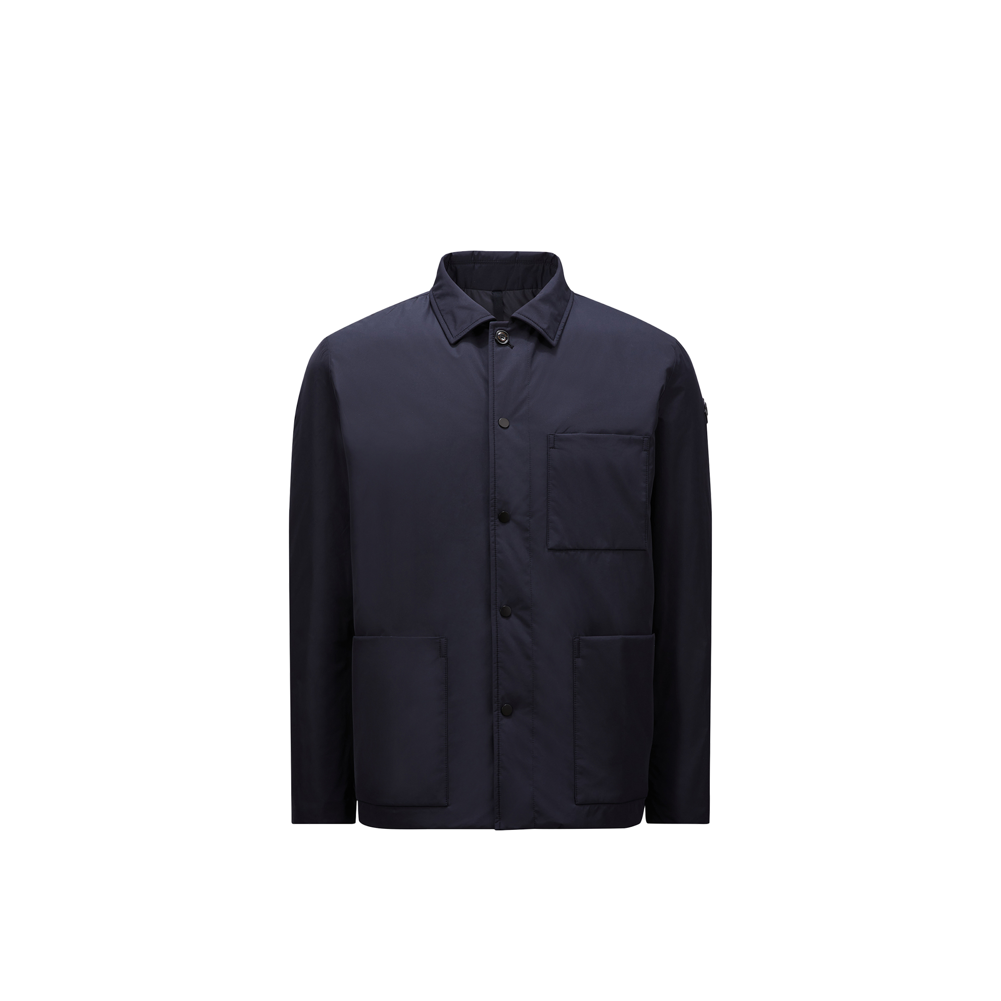 MONCLER COLLECTION Men's Down Shirt Jacket - Blue - Size 2