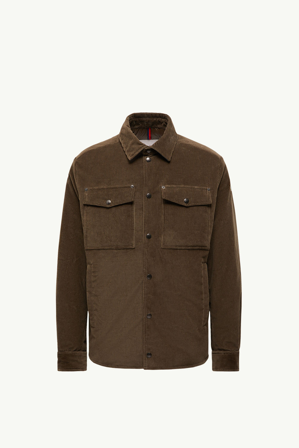 Ambroisie Corduroy Down Shirt Jacket Men Brown Moncler 2