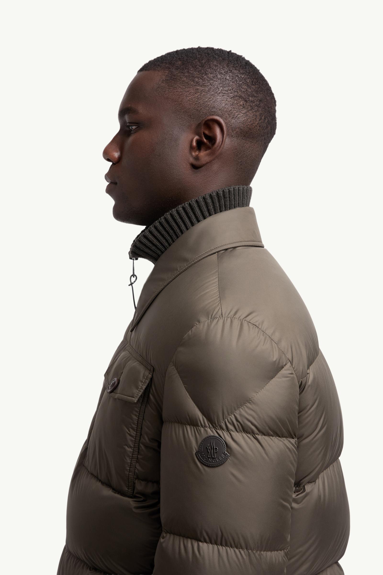 Giacca camicia imbottita Pres Uomo Verde Oliva Moncler 1
