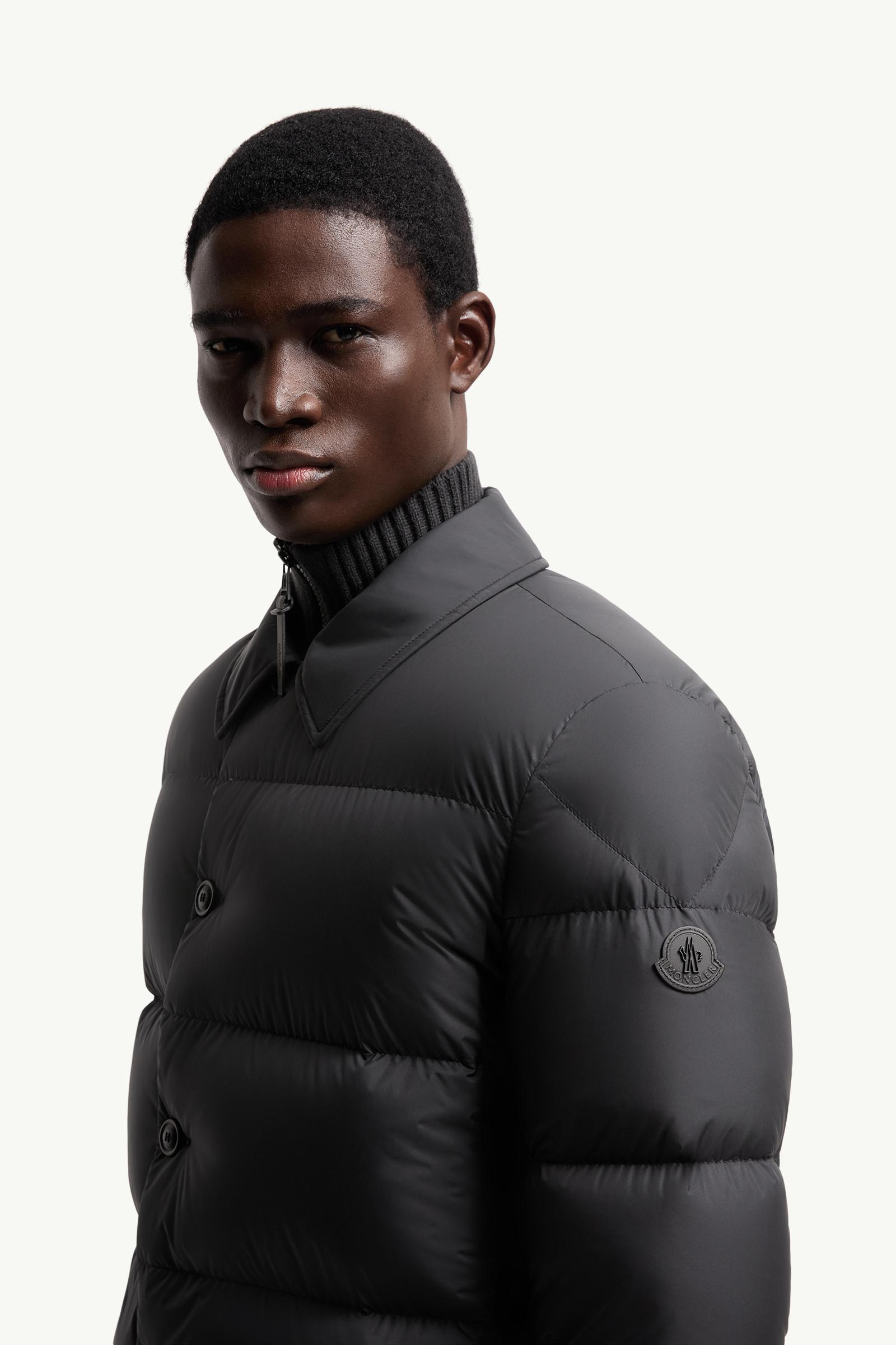 Black Pres Down Shirt Jacket - Short Down Jackets for Men | Moncler US