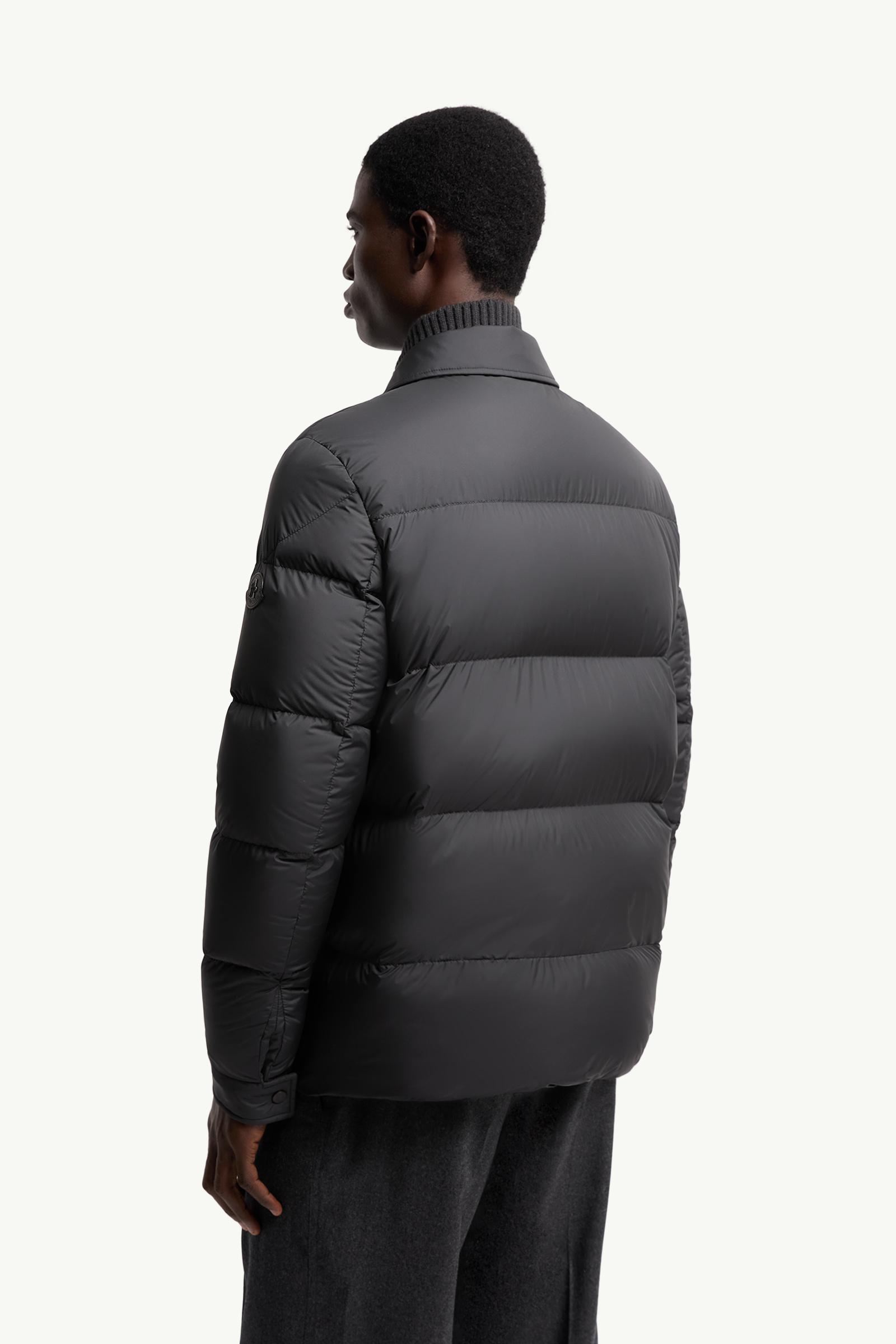 Black Pres Down Shirt Jacket - Short Down Jackets for Men | Moncler US