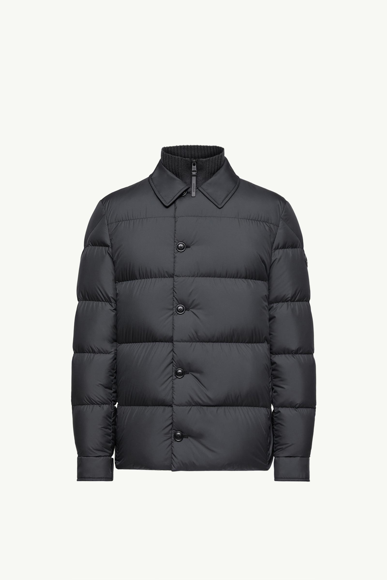 MONCLER トップス　メンズ Black Pres Down Shirt Jacket - Short Down Jackets for Men | Moncler US