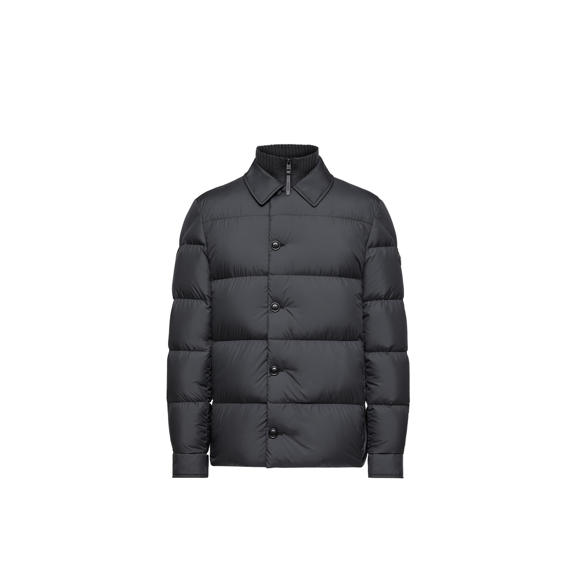 Moncler Collection Uomo Nero Moncler Pres Down Shirt Jacket, Men, Size: 3