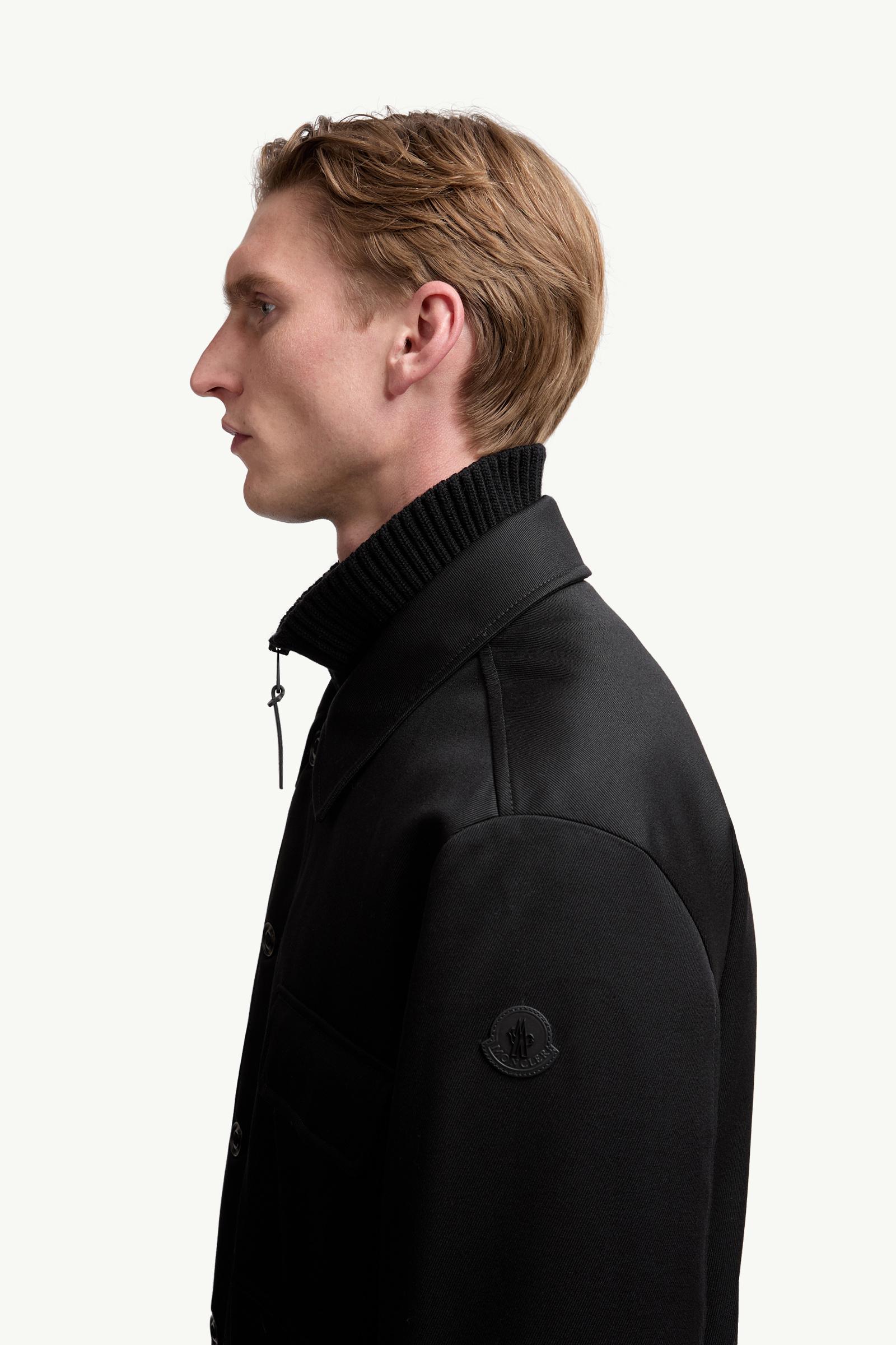 Malte Wool Down Shirt Jacket Men Black Moncler 1