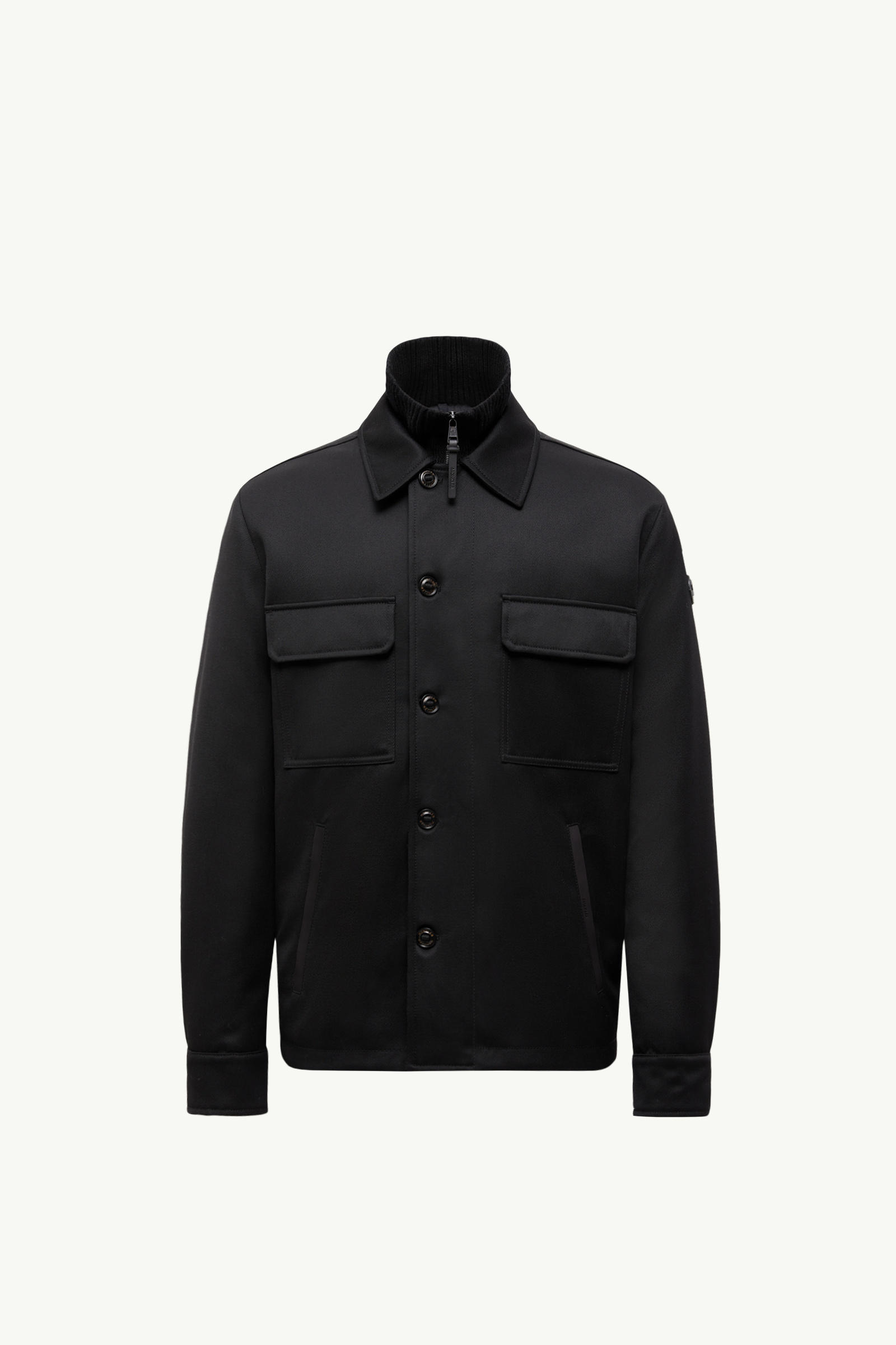 Malte Wool Down Shirt Jacket Men Black Moncler 2