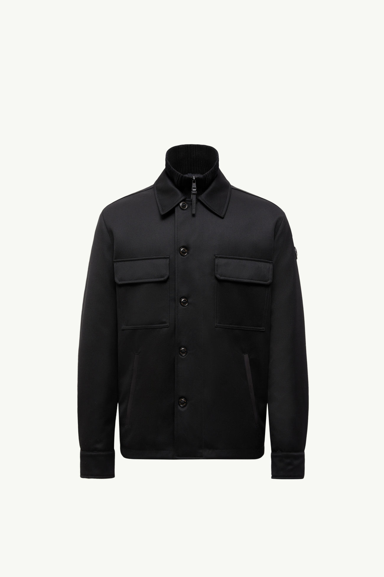 Malte 울 다운 셔츠 재킷 남성 블랙 Moncler 2