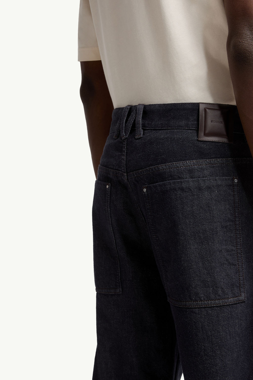 Straight Leg Jeans Men Denim Blue Moncler 5