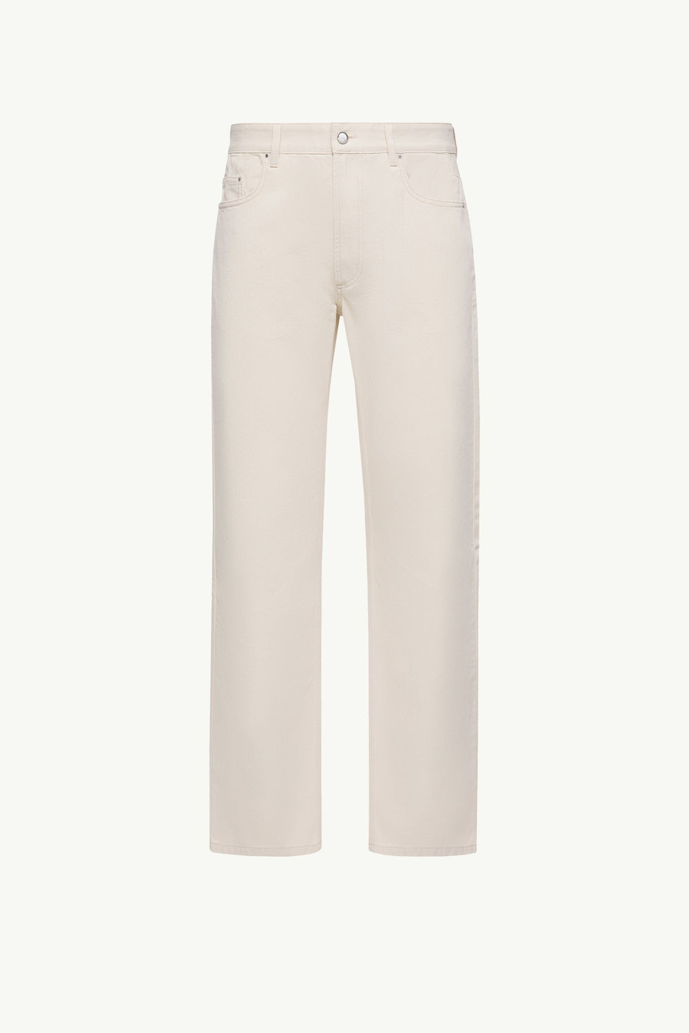 Jeans mit geradem Bein Herren Weiß-Elfenbein Moncler 2