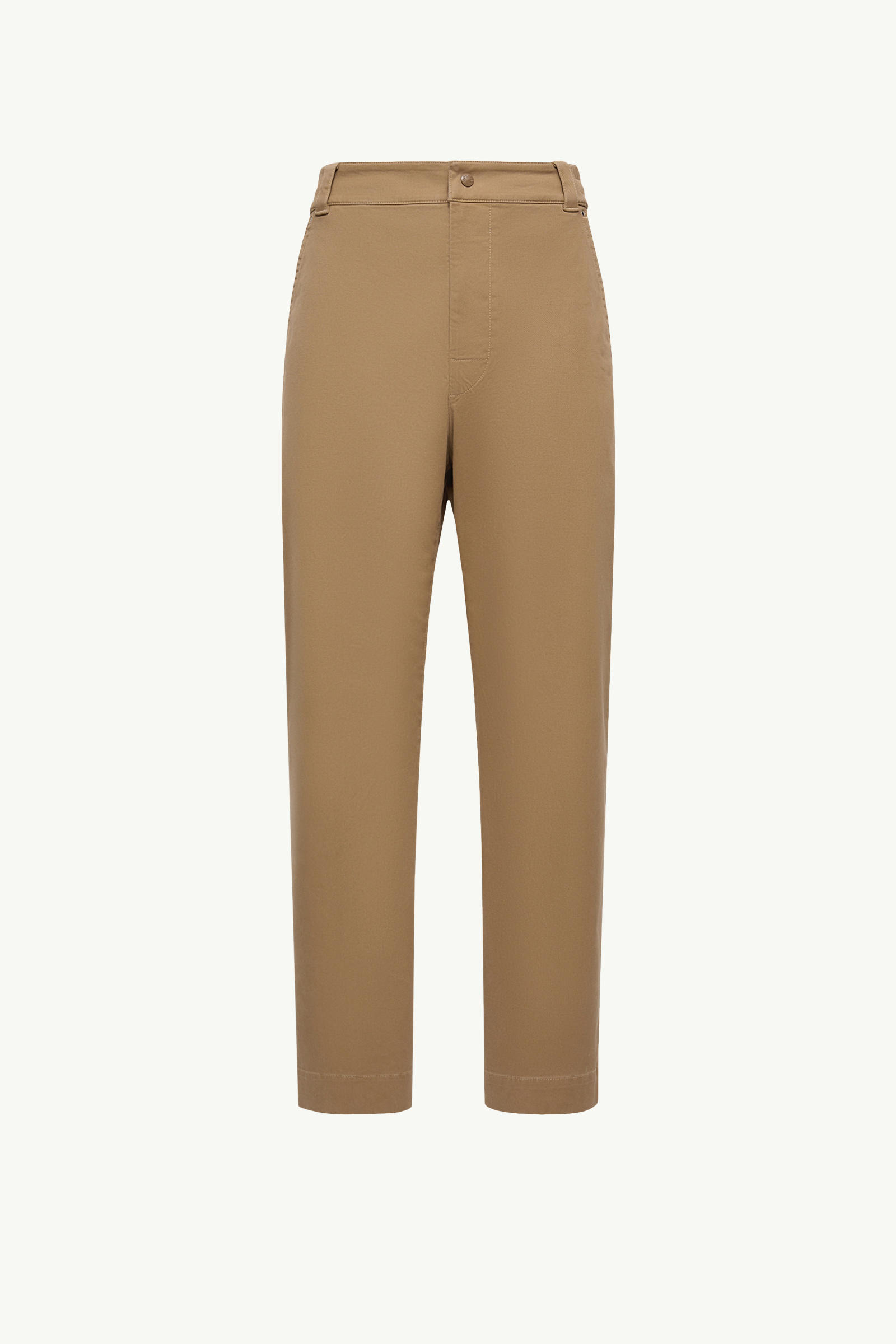 Cotton Gabardine Trousers Men Beige Moncler 2
