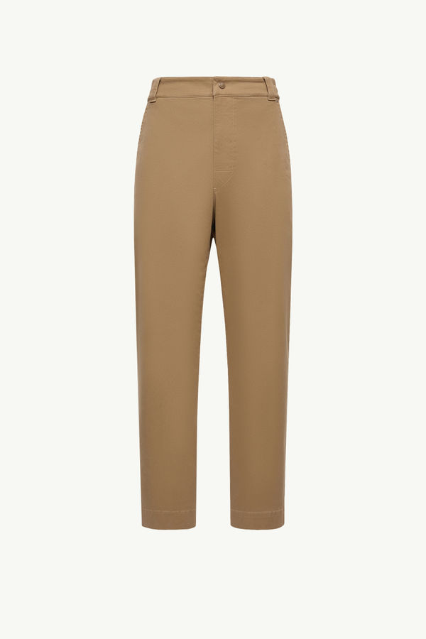 Pantalon en gabardine de coton Hommes Beige Moncler 2