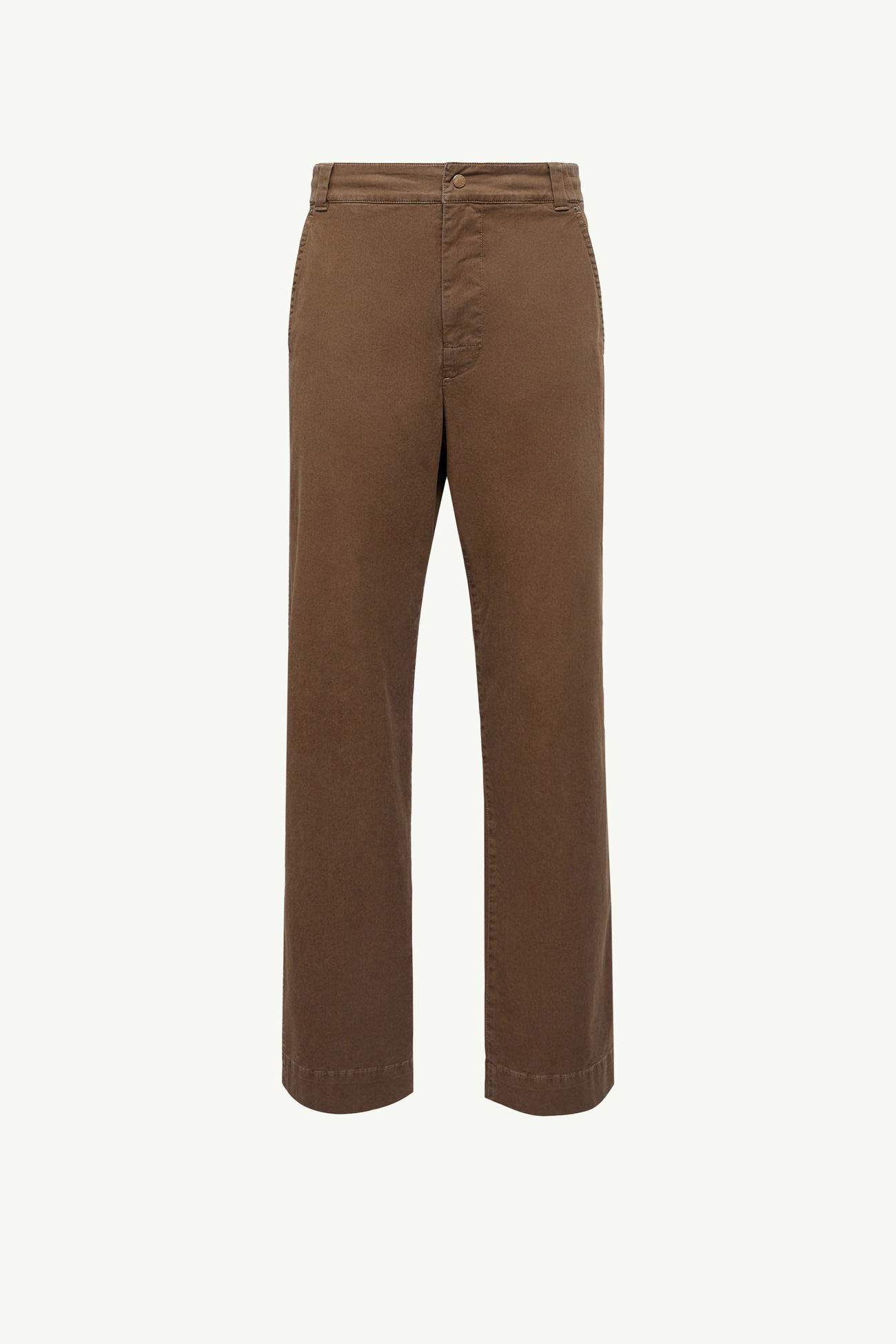 Pantalones de gabardina de algodón Hombre Marrón Moncler 2