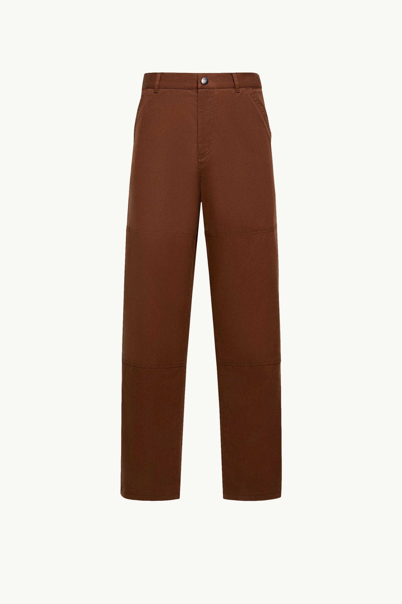 MONCLER / ボトム/44/コットン/BRW/G20912A00005 Brown Cotton Gabardine Pants - Pants & Shorts for Men | Moncler US