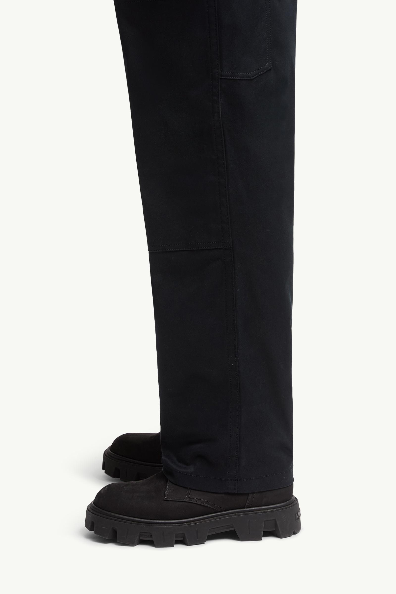 Cotton Gabardine Trousers Men Navy Blue Moncler 1