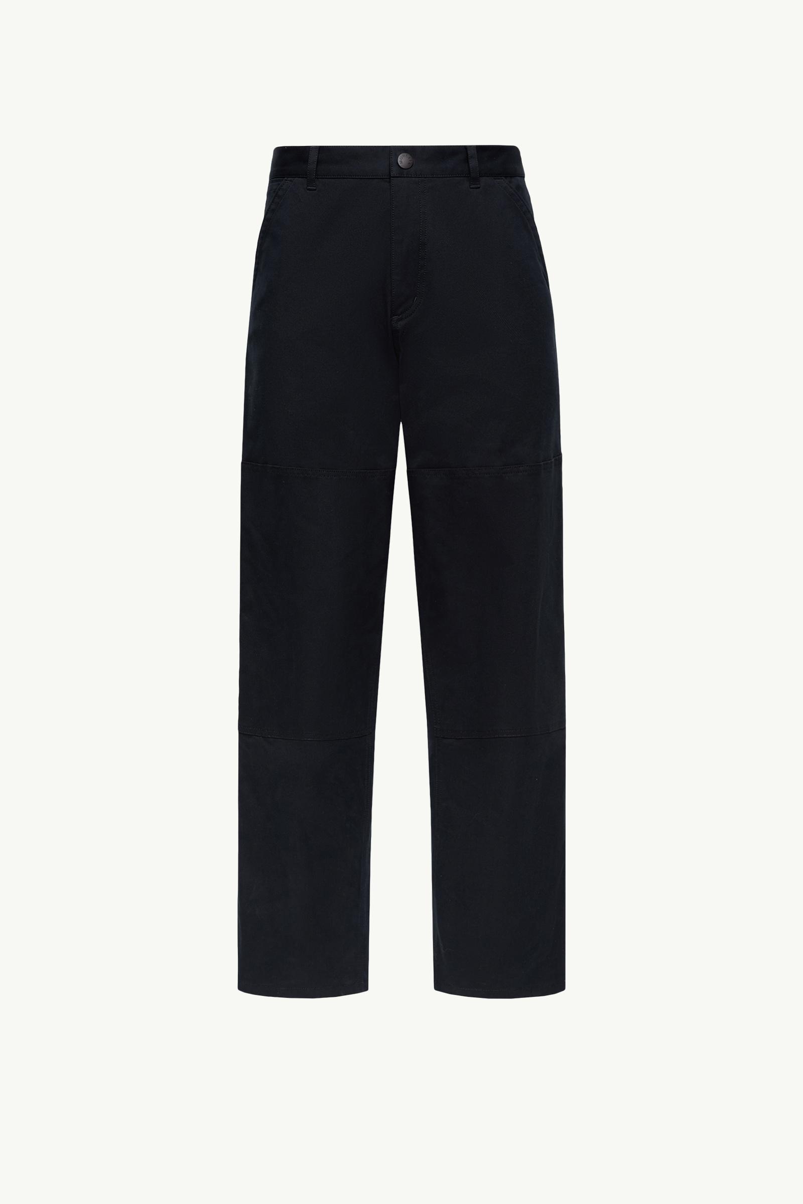 Navy Blue Cotton Gabardine Pants - Pants & Shorts for Men | Moncler US