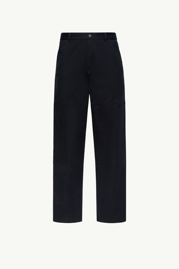 Pantalon en gabardine de coton Hommes Bleu marine Moncler 2