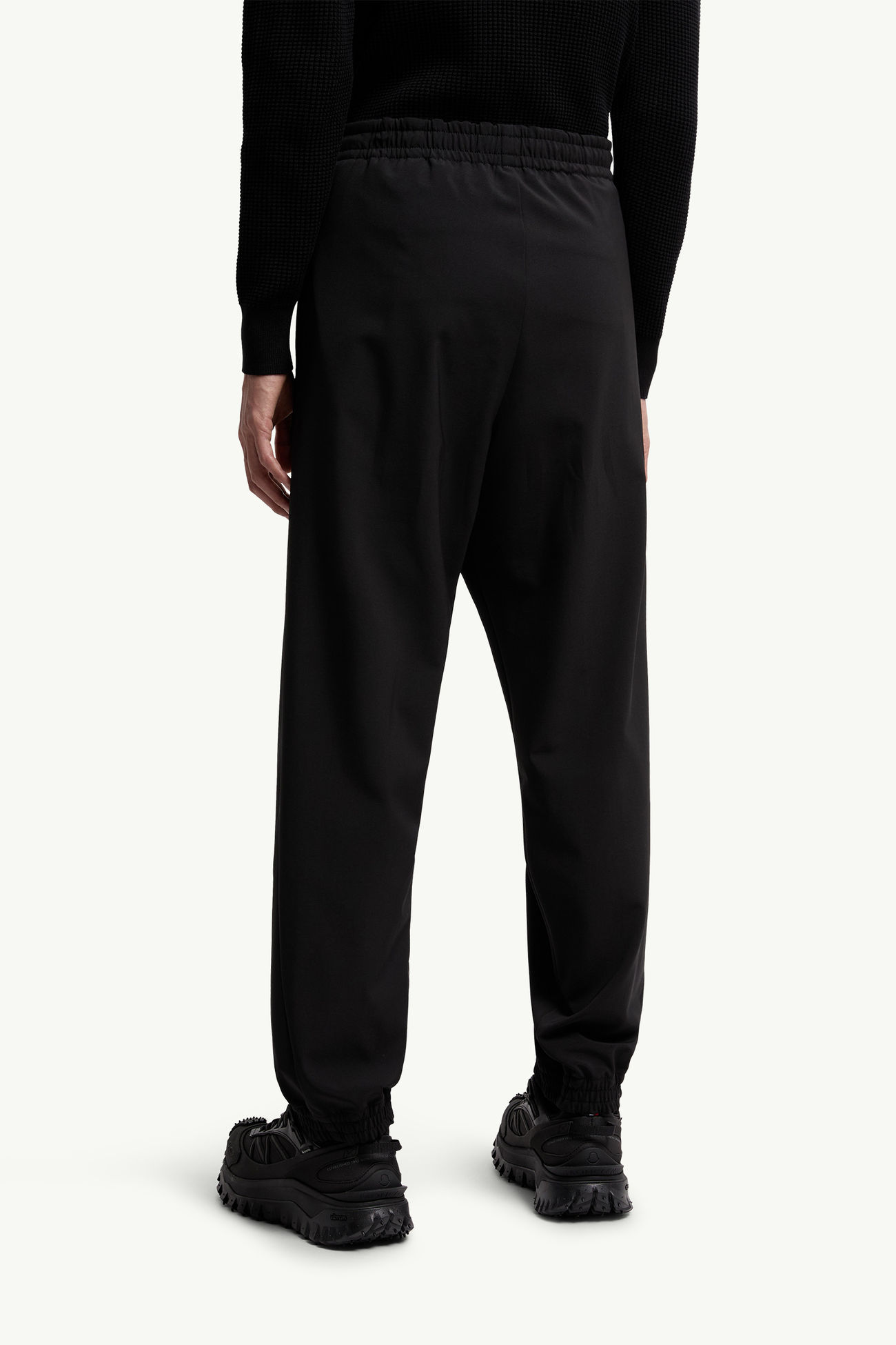 Logo Jogging Pants Men Black Moncler 4