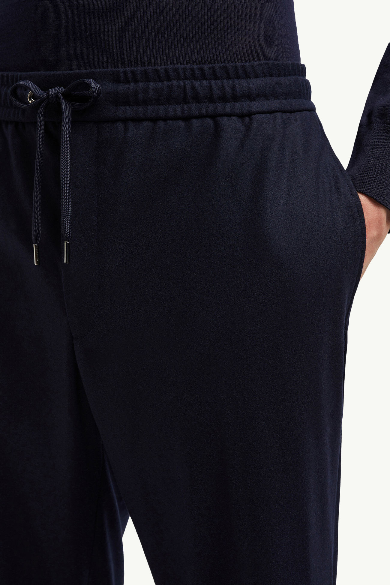 Joggers in misto cashmere Uomo Blu Navy Moncler 1