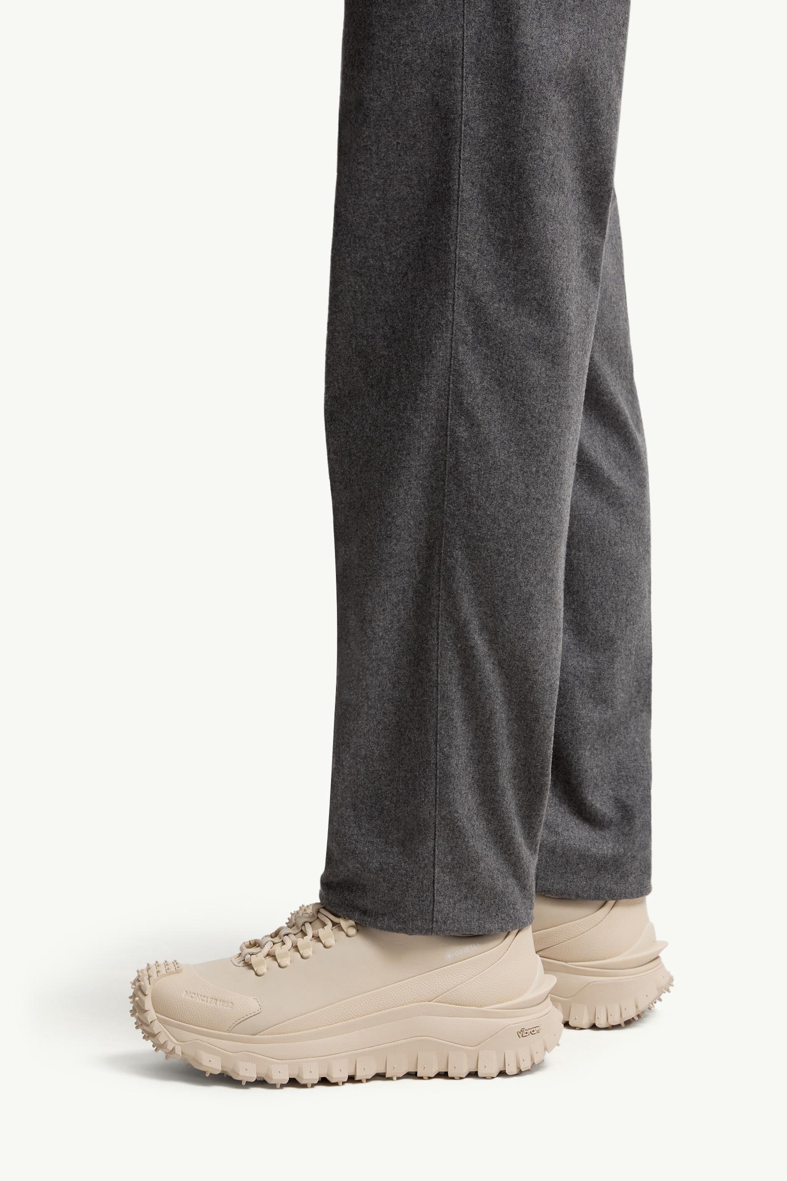 Cashmere Blend Jogging Pants Men Dark Grey Moncler 1