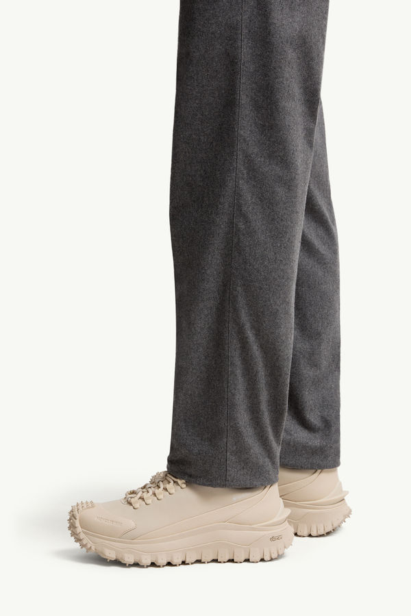 Cashmere Blend Jogging Trousers Men Dark Gray Moncler 1